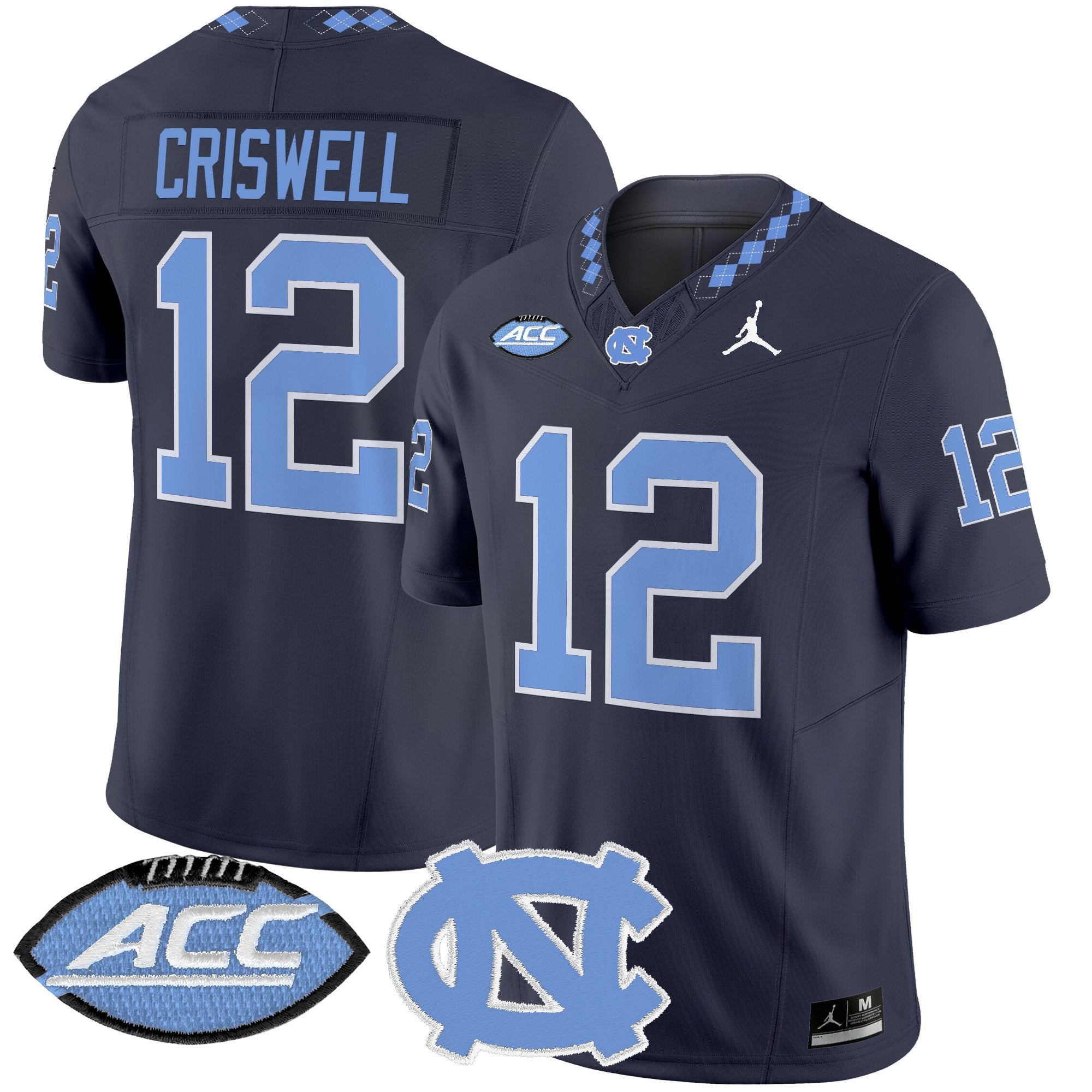 North Carolina Tar Heels 2025 Vapor Limited Jersey - All Stitched