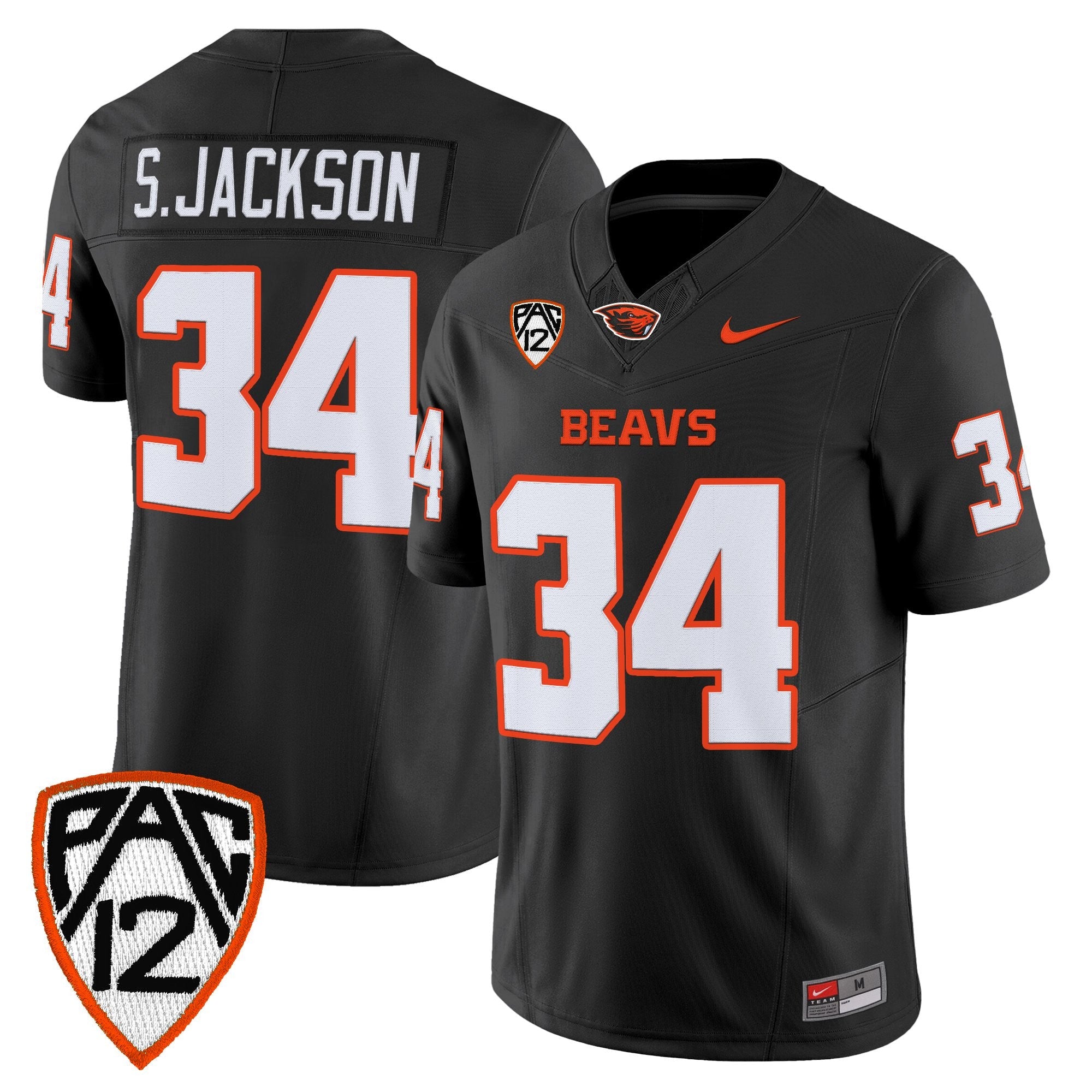 Oregon State Beavers 2025 Vapor Limited Jersey - All Stitched