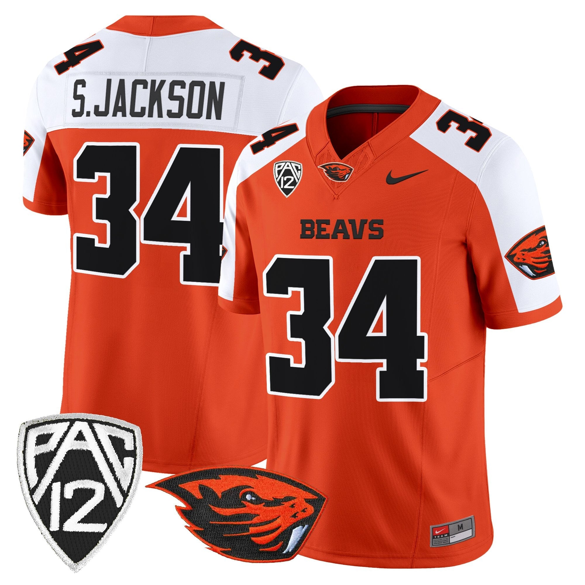 Oregon State Beavers 2025 Vapor Limited Jersey - All Stitched