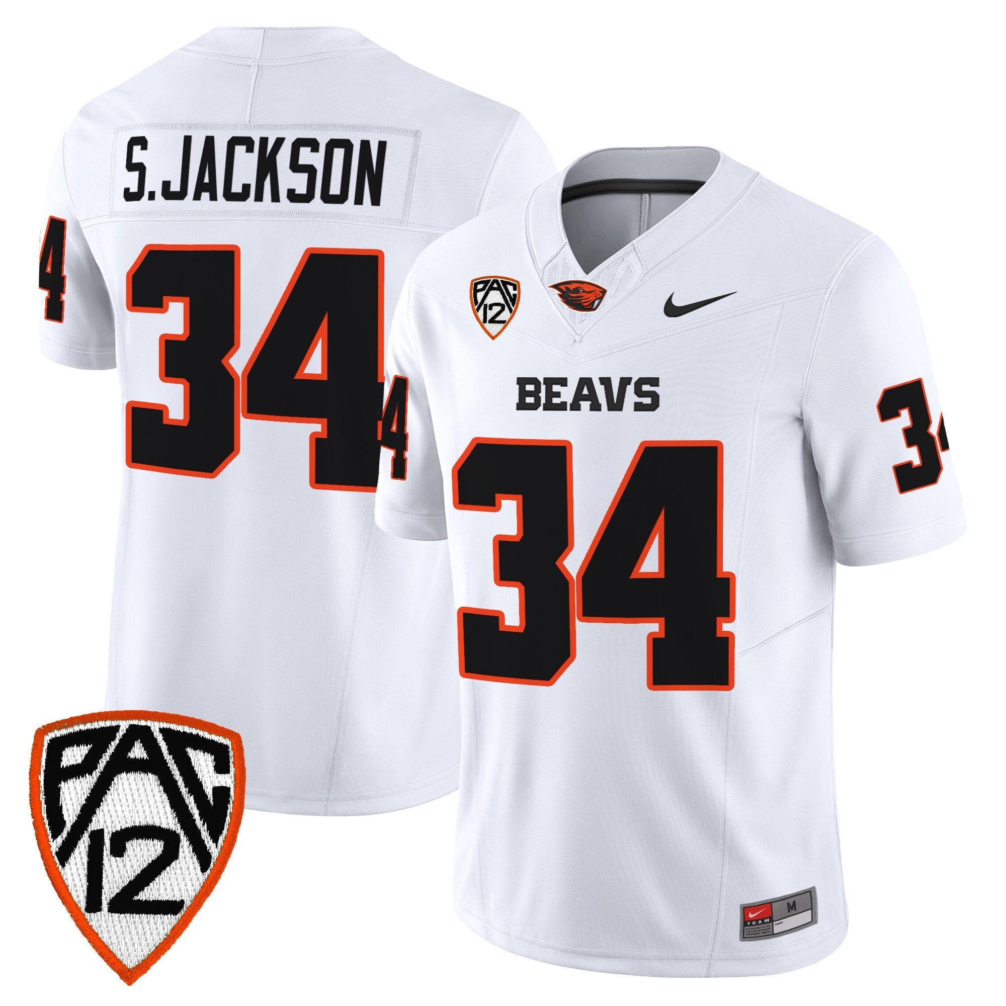 Oregon State Beavers 2025 Vapor Limited Jersey - All Stitched