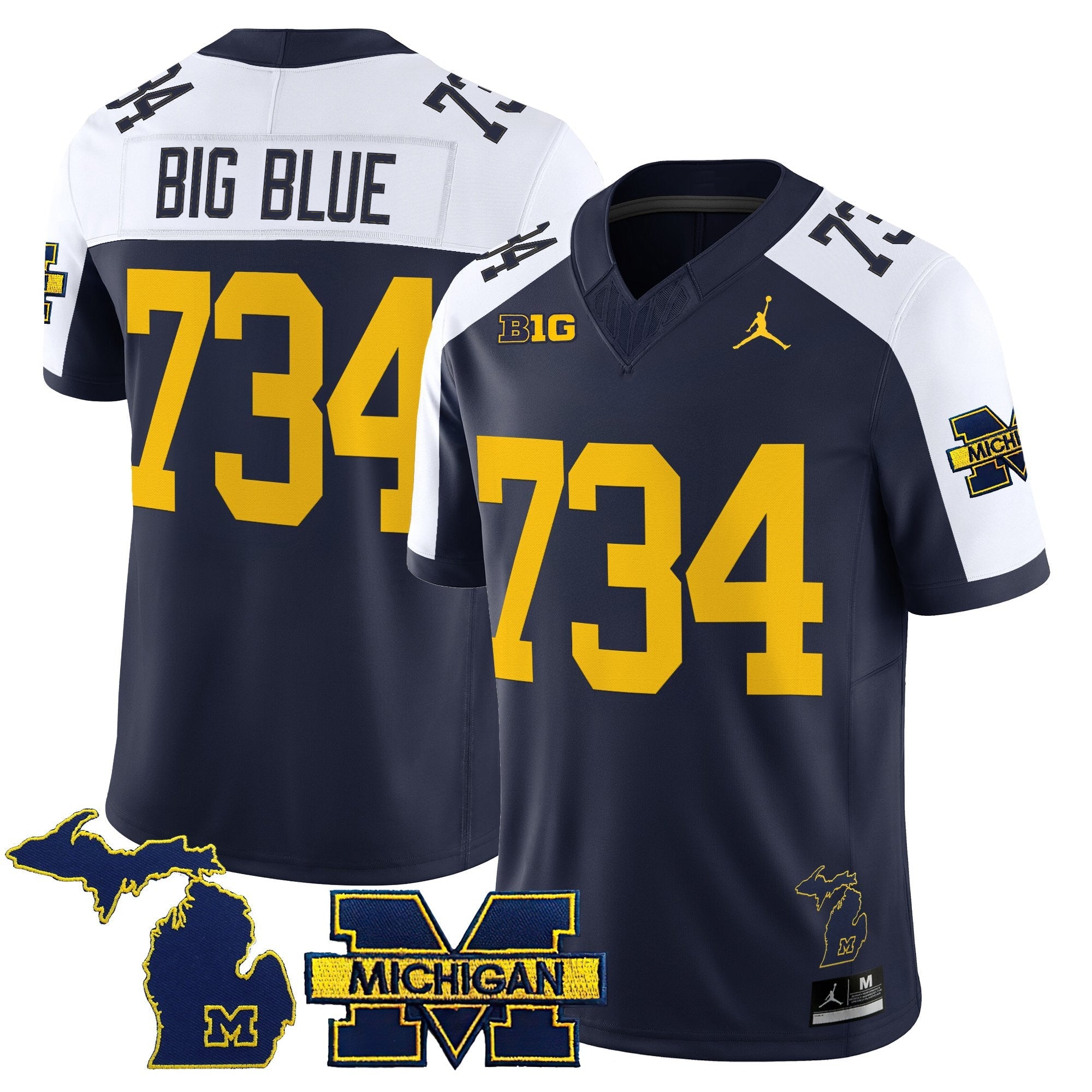 Michigan Wolverines 2025 Vapor Limited Jersey V2 - All Stitched