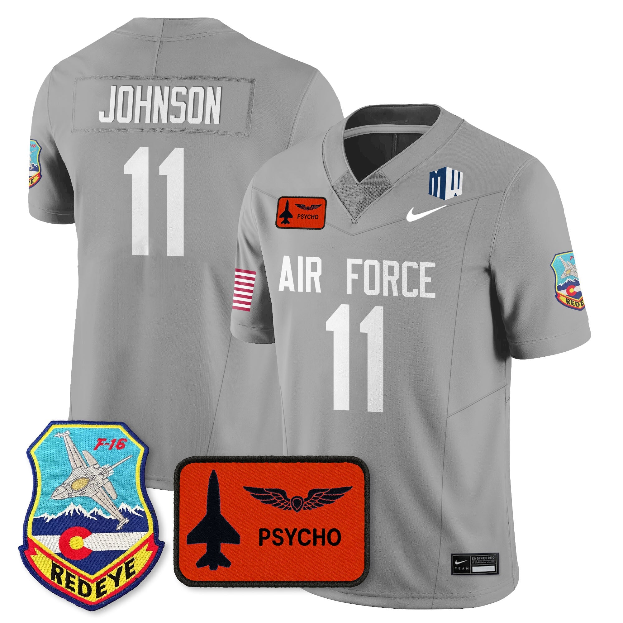 Air Force Football 2025 Honor F-16 Jersey - All Stitched