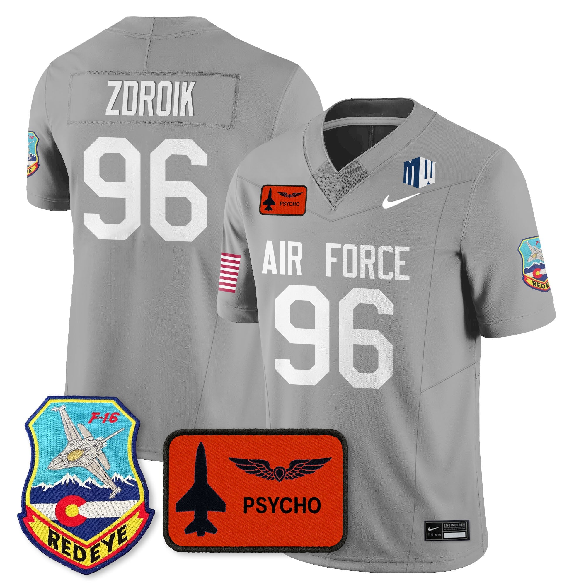 Air Force Football 2025 Honor F-16 Jersey - All Stitched