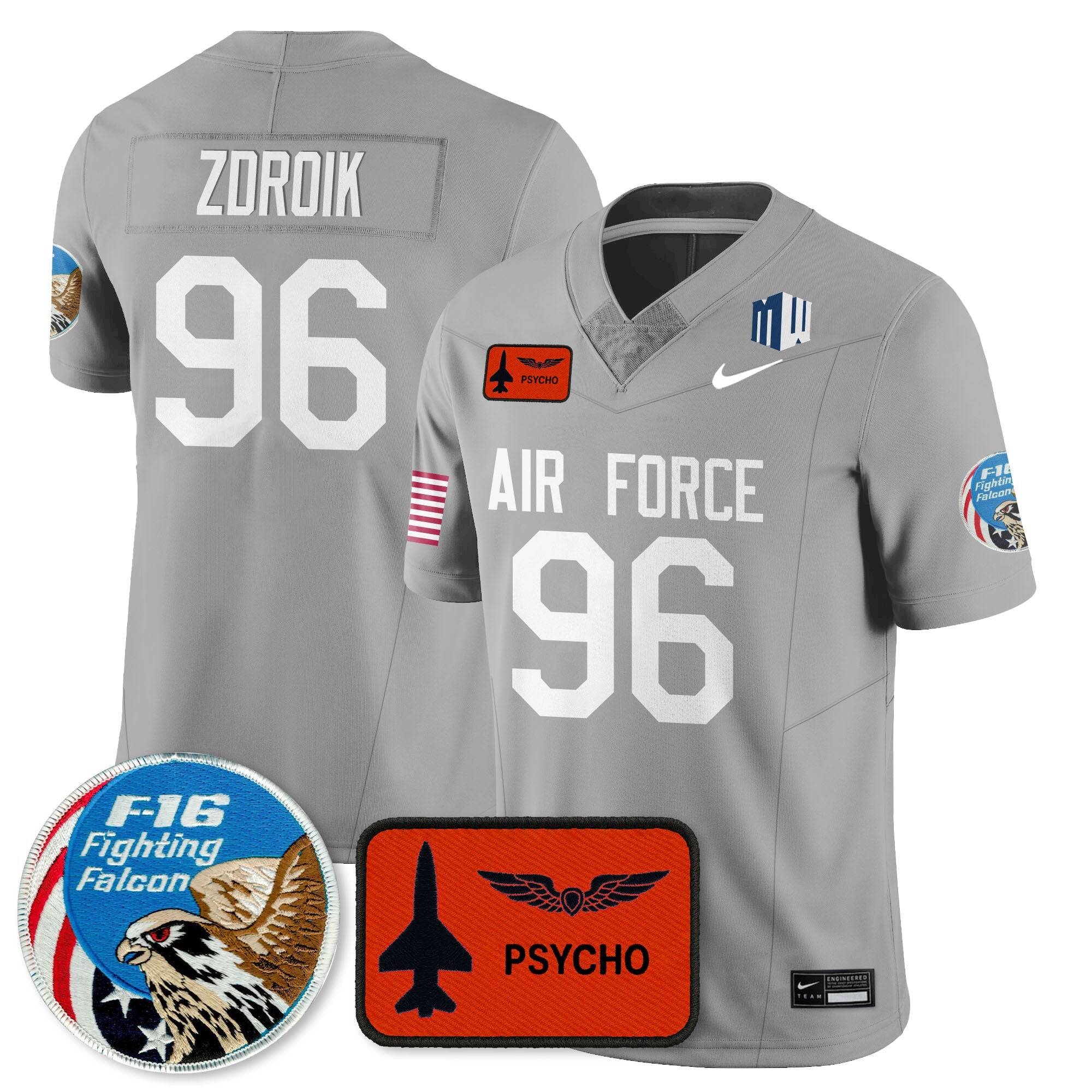 Air Force Football 2025 Honor F-16 Jersey - All Stitched