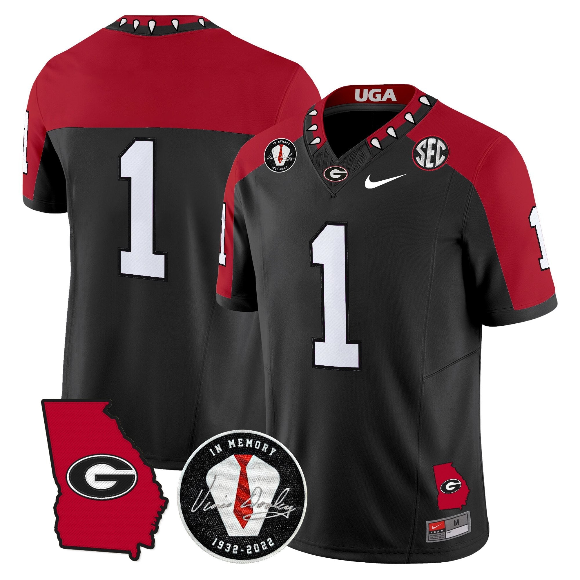 Georgia Bulldogs 2025 Color Sleeves Vapor Limited Jersey - All Stitched