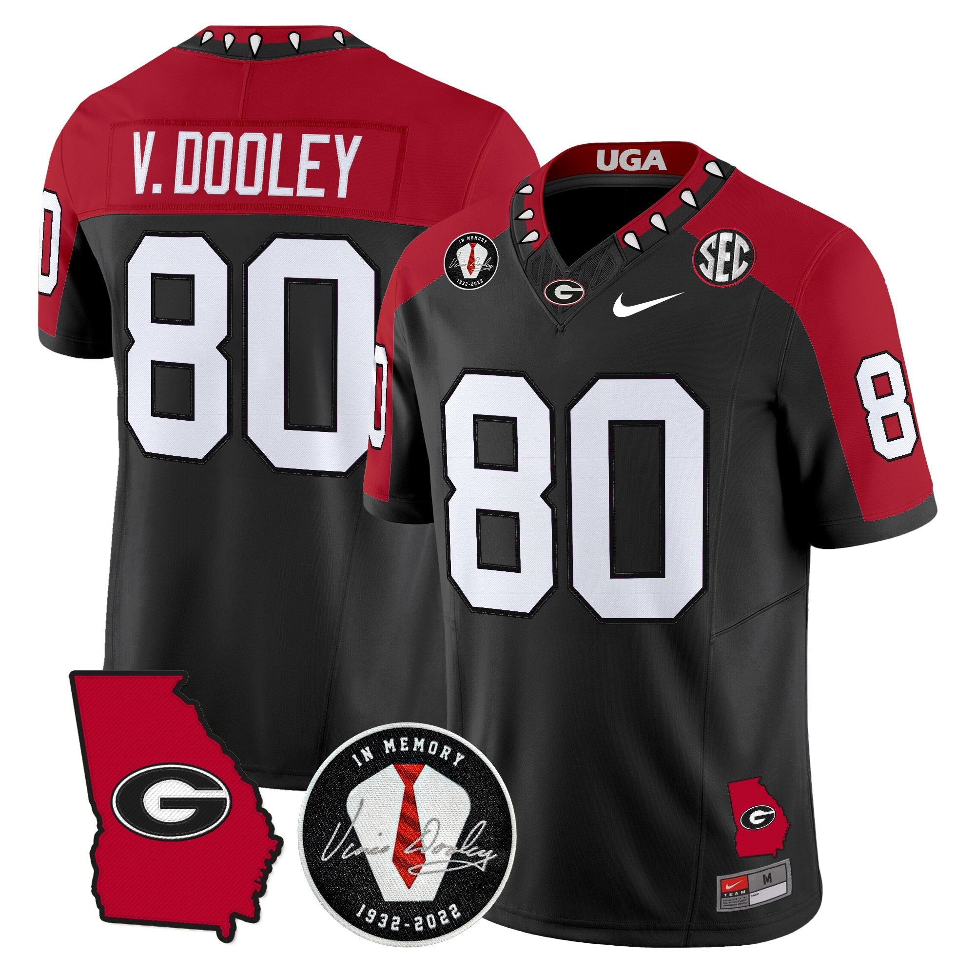 Georgia Bulldogs 2025 Color Sleeves Vapor Limited Jersey - All Stitched