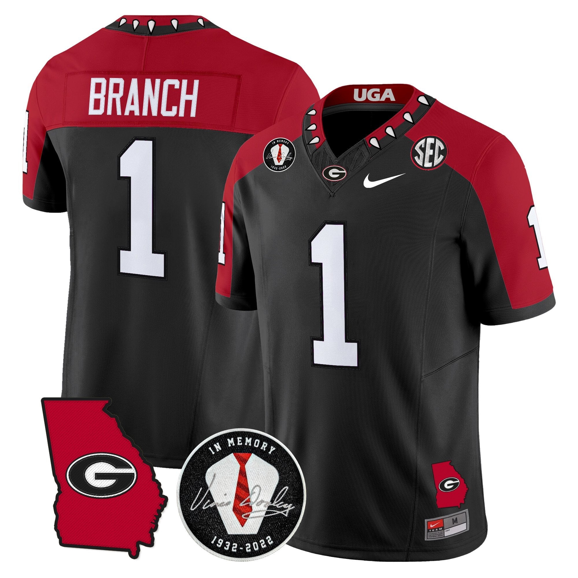 Georgia Bulldogs 2025 Color Sleeves Vapor Limited Jersey - All Stitched