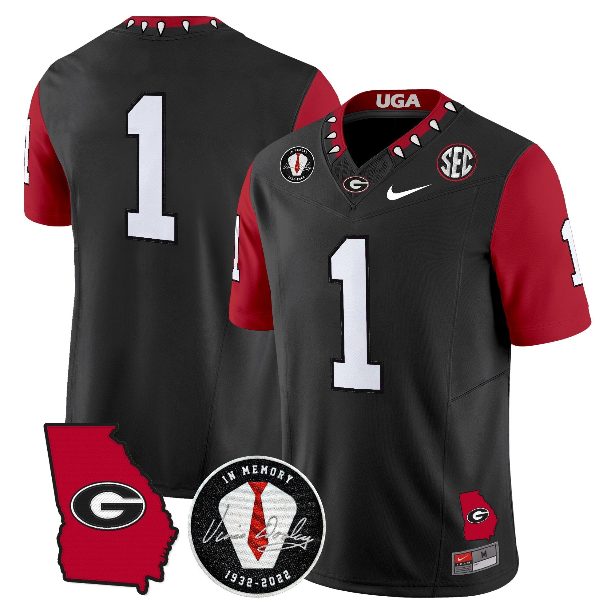 Georgia Bulldogs 2025 Color Sleeves Vapor Limited Jersey - All Stitched