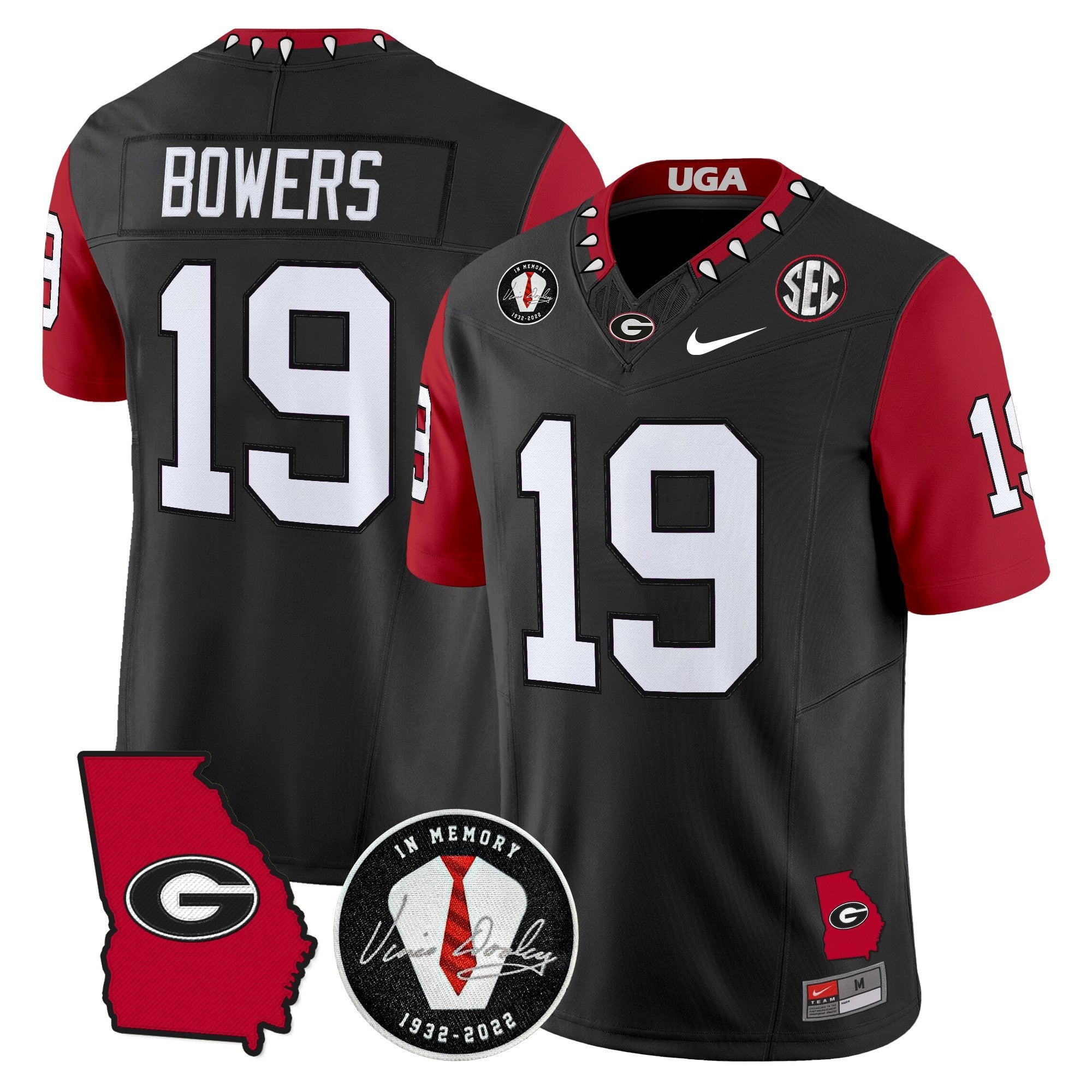 Georgia Bulldogs 2025 Color Sleeves Vapor Limited Jersey - All Stitched