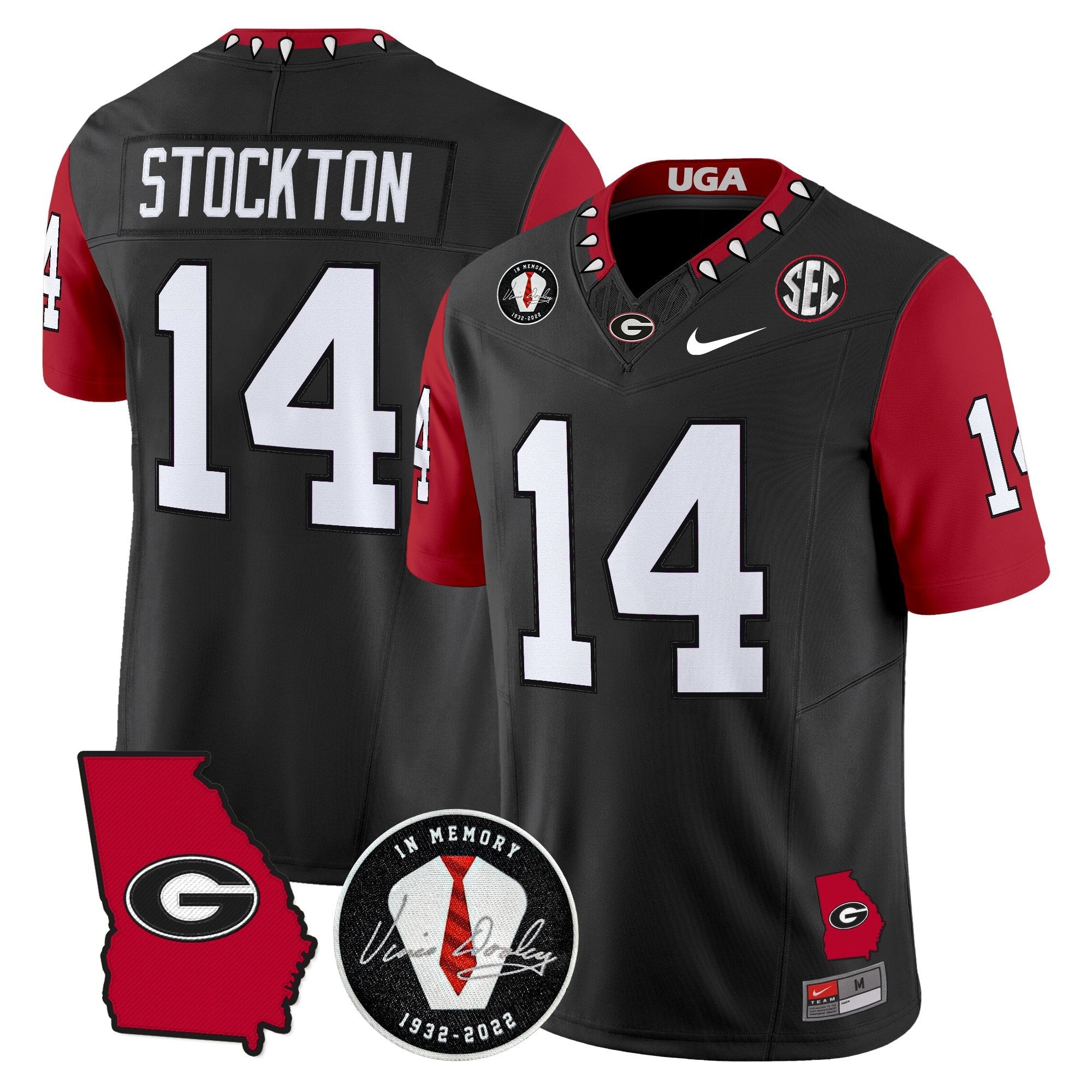 Georgia Bulldogs 2025 Color Sleeves Vapor Limited Jersey - All Stitched