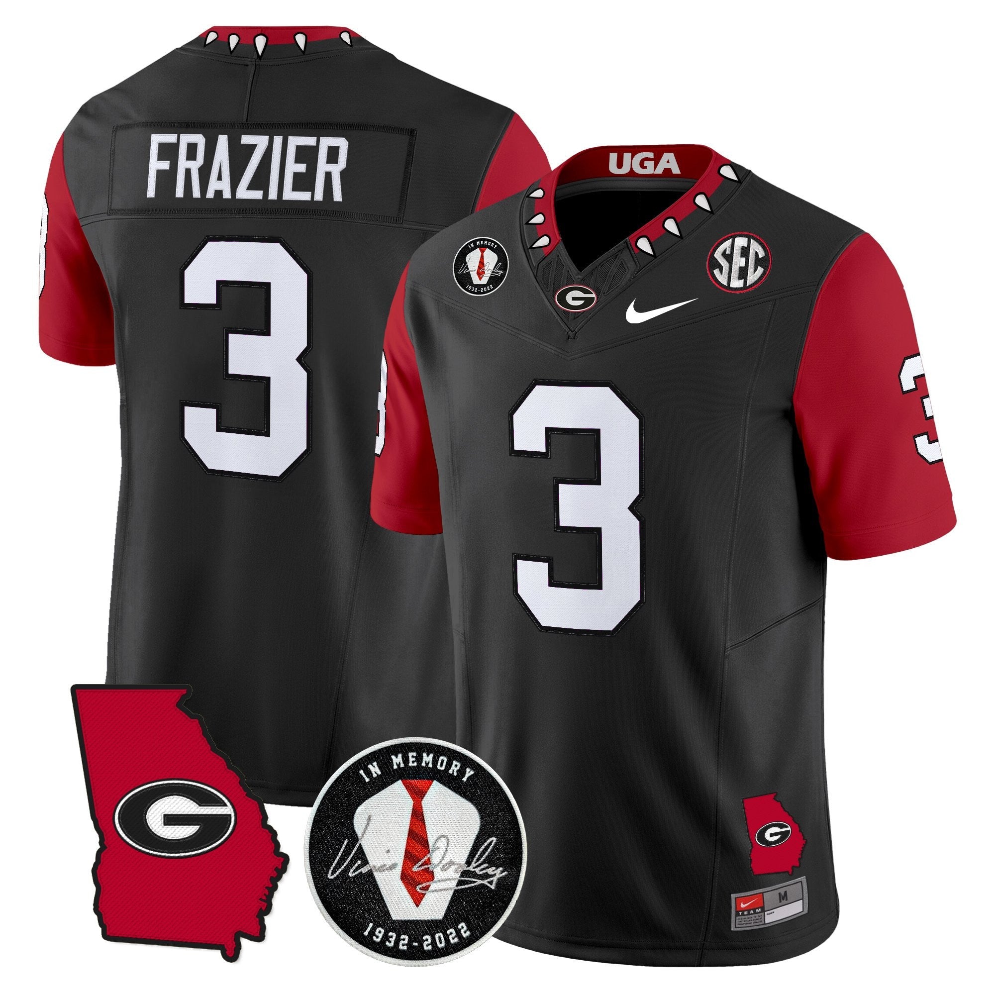 Georgia Bulldogs 2025 Color Sleeves Vapor Limited Jersey - All Stitched