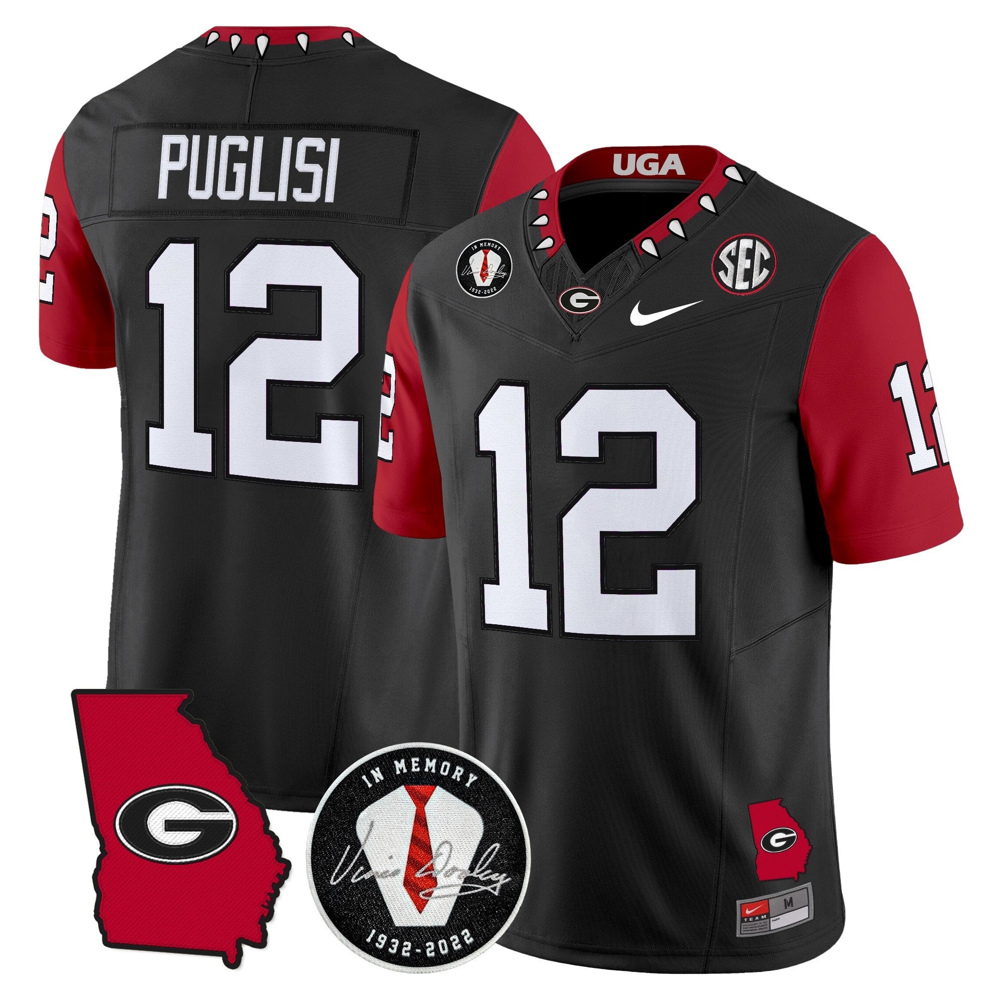 Georgia Bulldogs 2025 Color Sleeves Vapor Limited Jersey - All Stitched