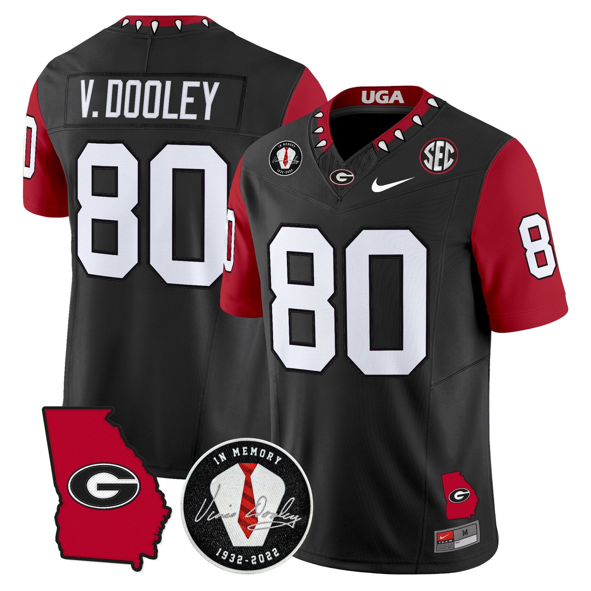Georgia Bulldogs 2025 Color Sleeves Vapor Limited Jersey - All Stitched