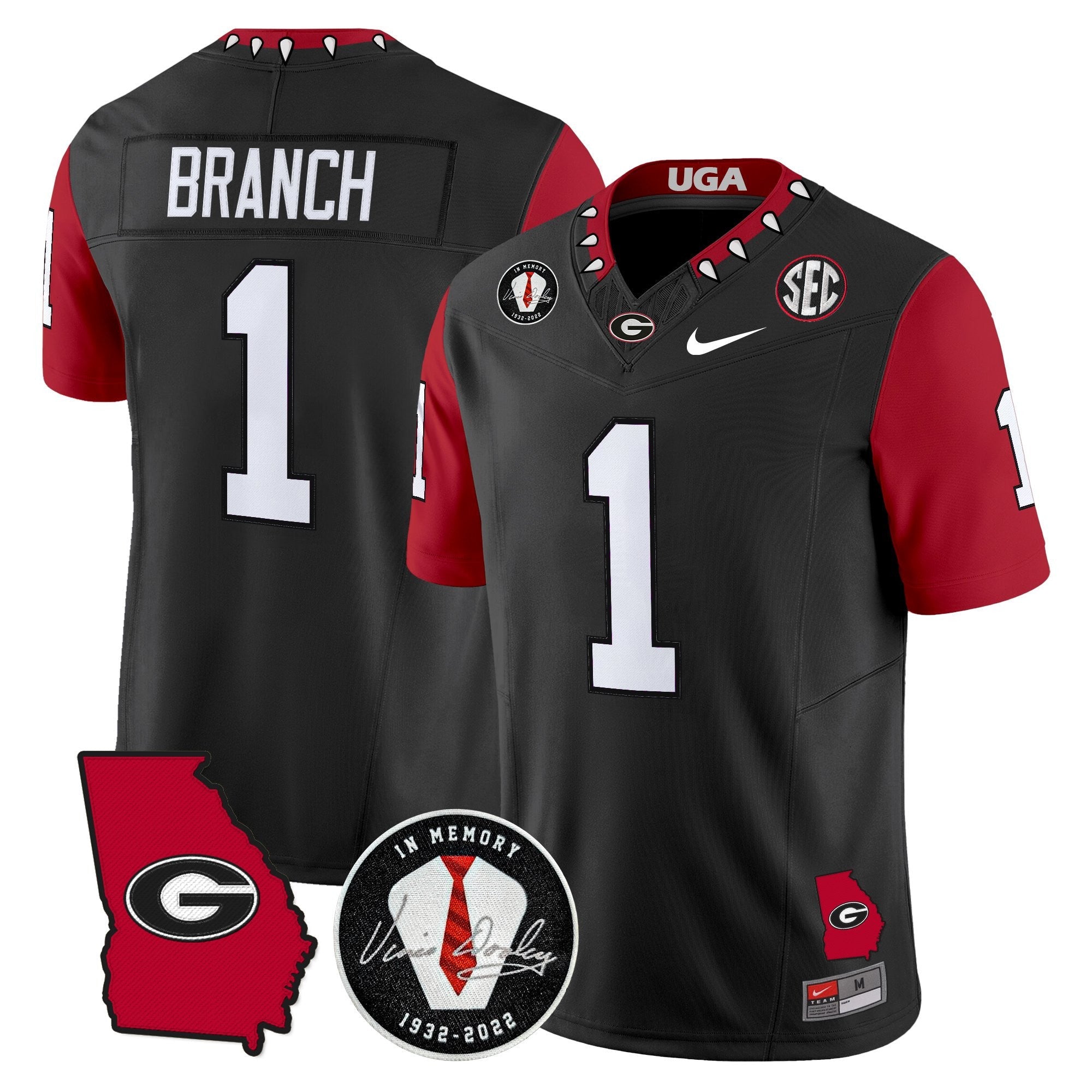 Georgia Bulldogs 2025 Color Sleeves Vapor Limited Jersey - All Stitched