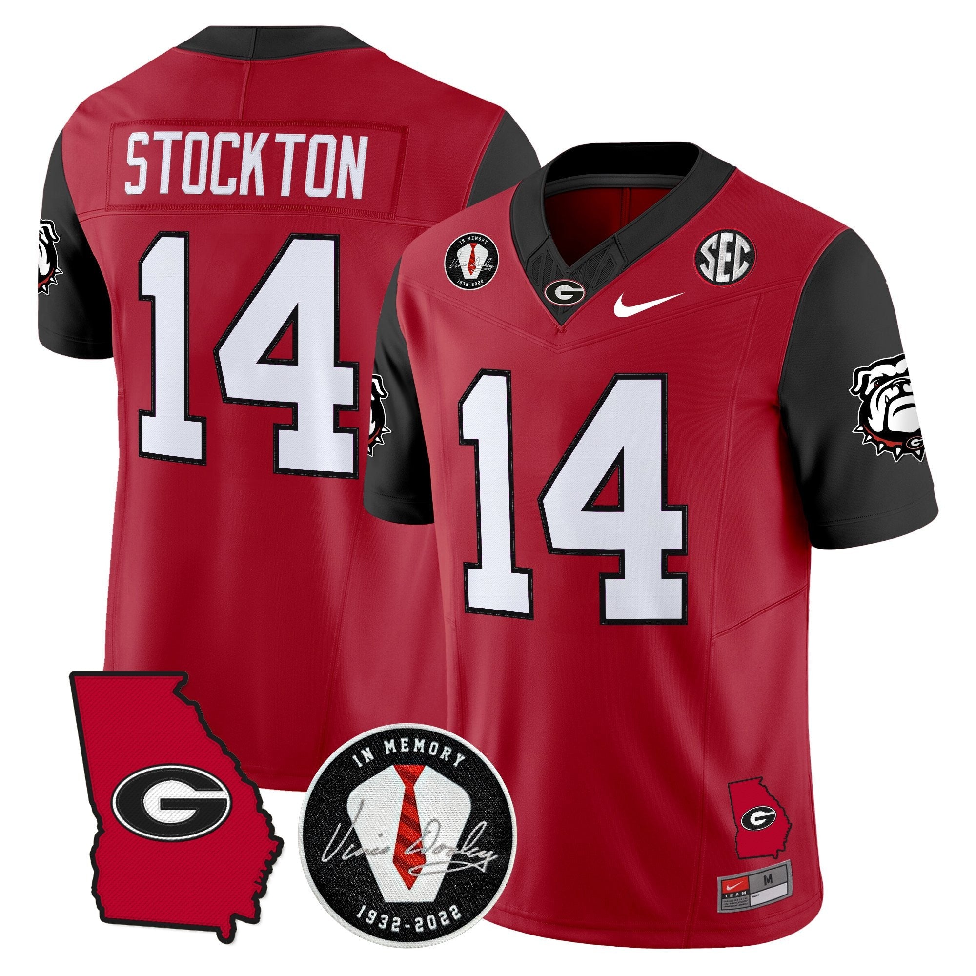 Georgia Bulldogs 2025 Color Sleeves Vapor Limited Jersey - All Stitched