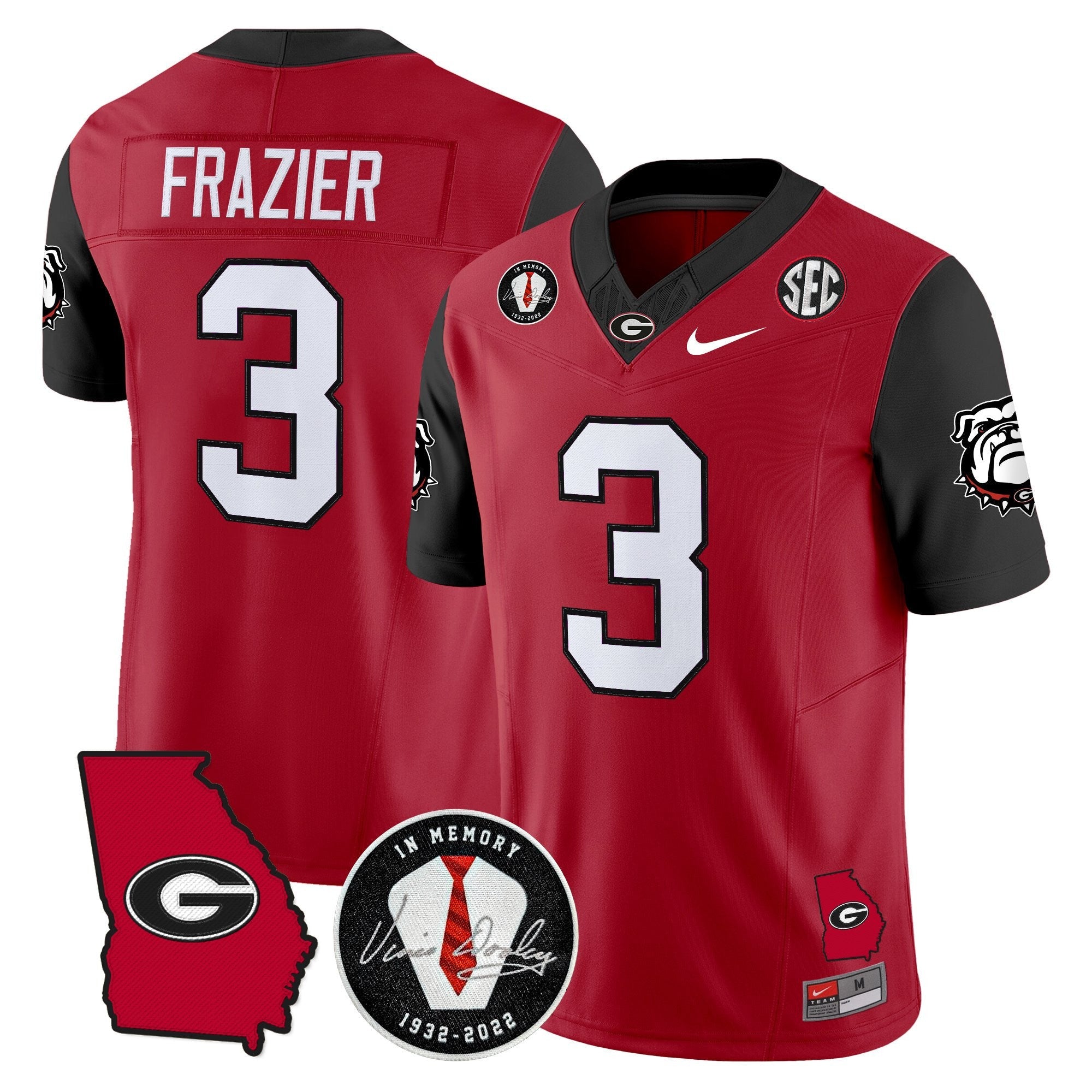 Georgia Bulldogs 2025 Color Sleeves Vapor Limited Jersey - All Stitched