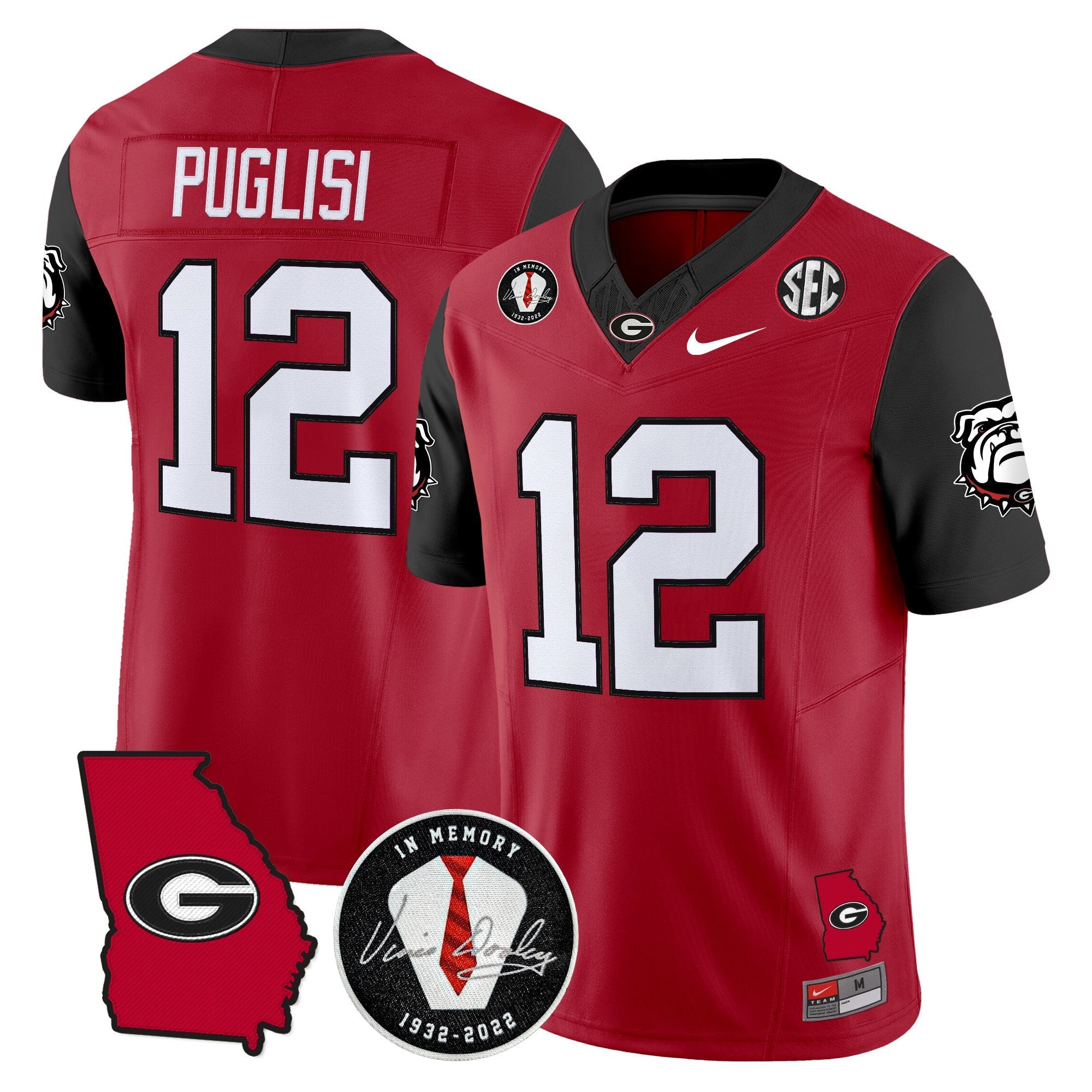 Georgia Bulldogs 2025 Color Sleeves Vapor Limited Jersey - All Stitched