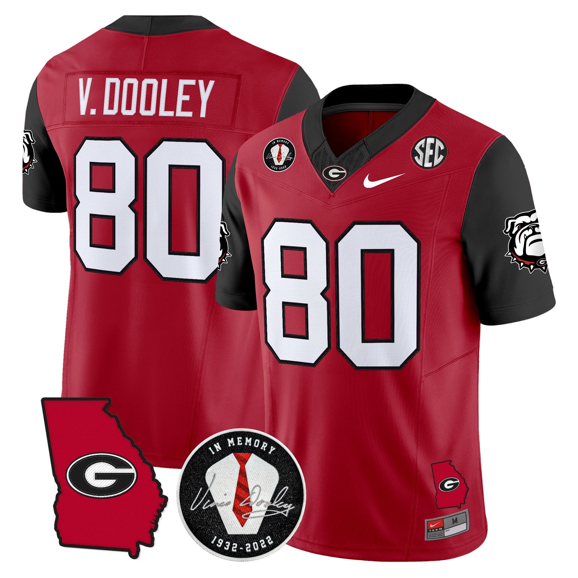 Georgia Bulldogs 2025 Color Sleeves Vapor Limited Jersey - All Stitched