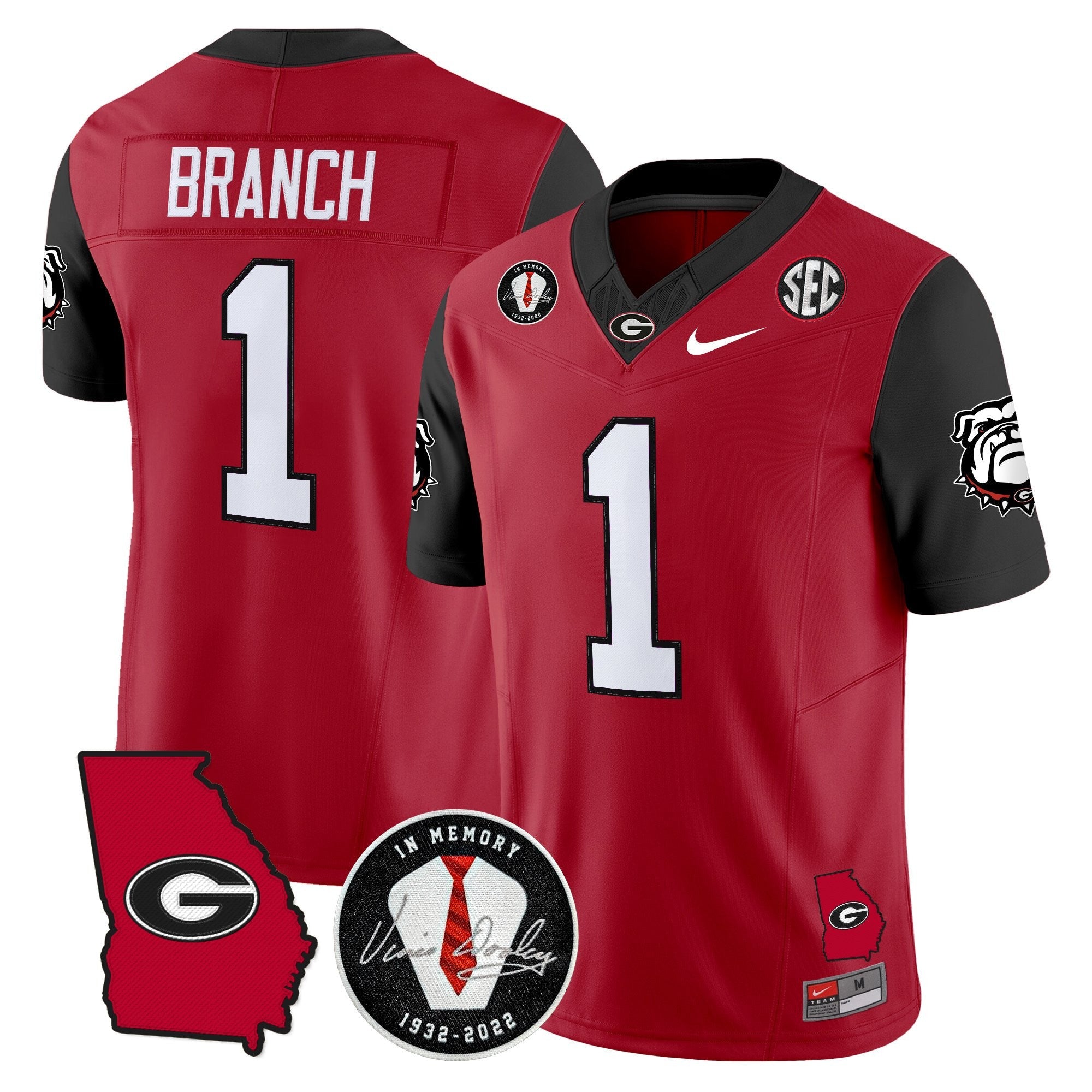 Georgia Bulldogs 2025 Color Sleeves Vapor Limited Jersey - All Stitched