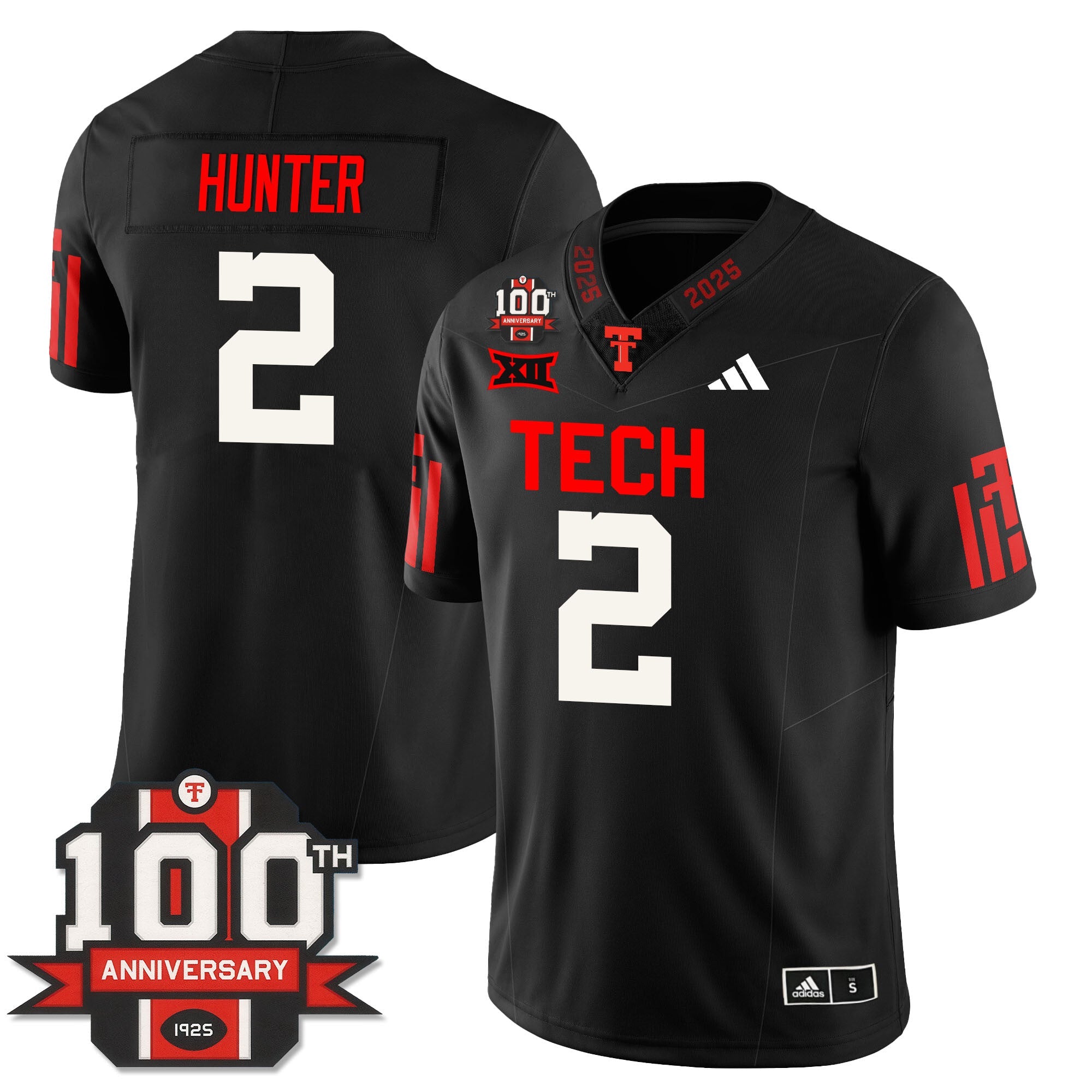Texas Tech Football 100th Anniversary Jersey - All Stitched