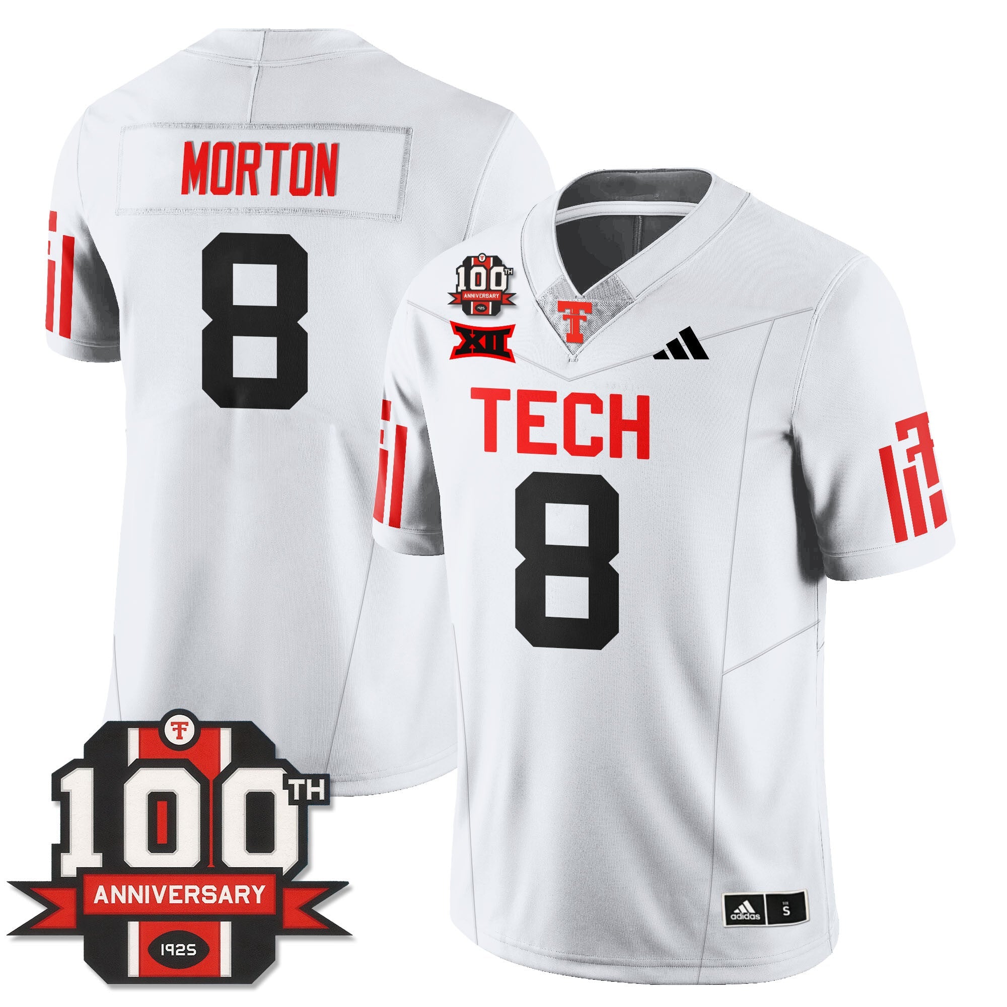 Texas Tech Football 100th Anniversary Jersey - All Stitched