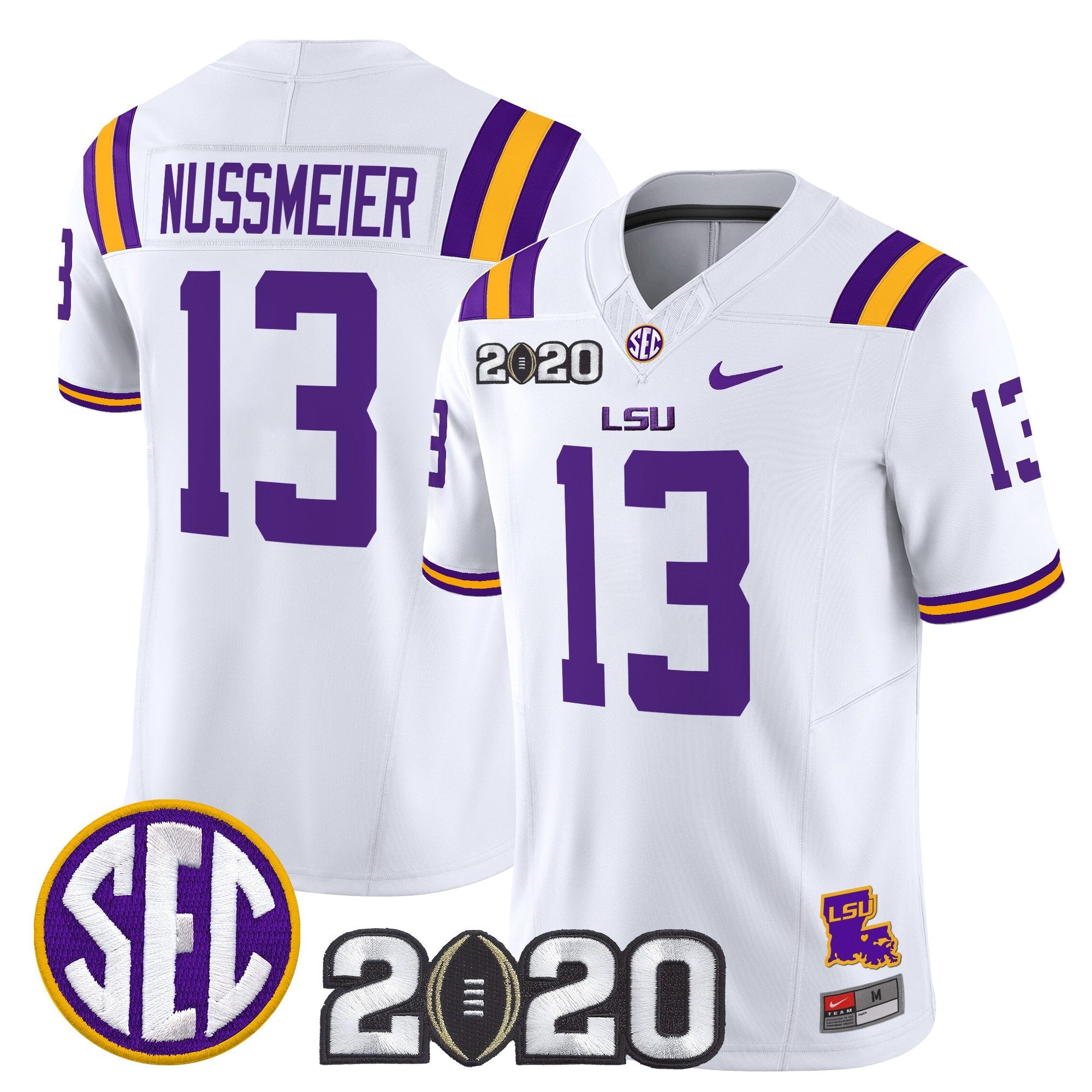 LSU Tigers 2020 National Champions Vapor Limited Jersey - All Stitched