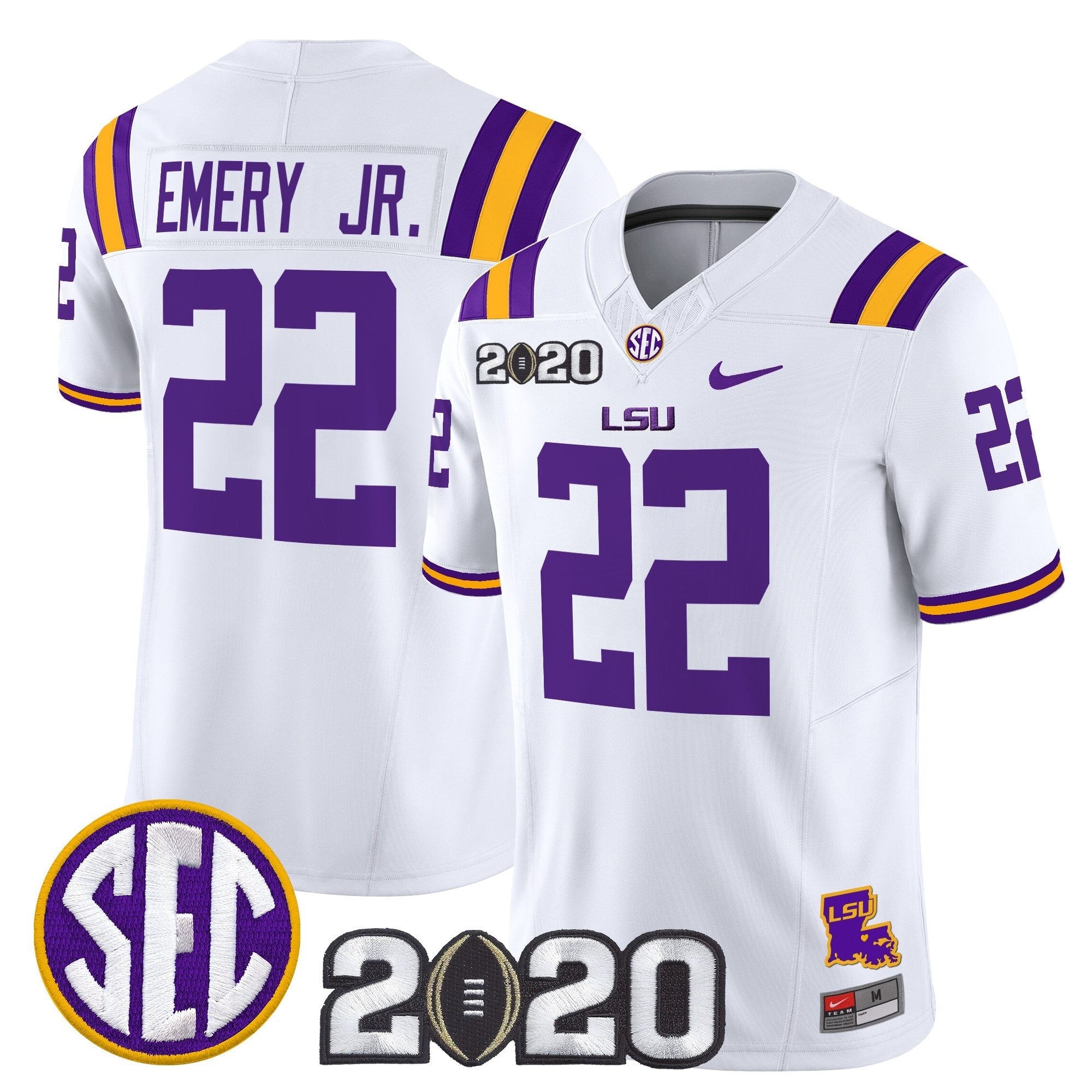 LSU Tigers 2020 National Champions Vapor Limited Jersey - All Stitched