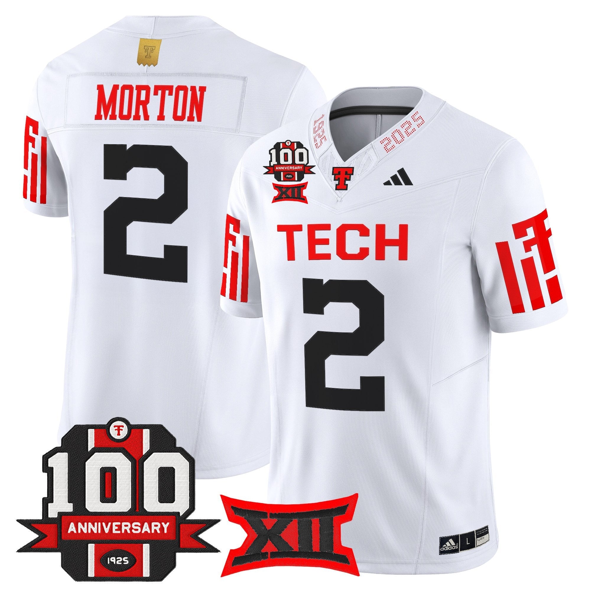 Texas Tech Red Raiders 2025 Vapor Limited Jersey - 100th Anniversary Patch - All Stitched