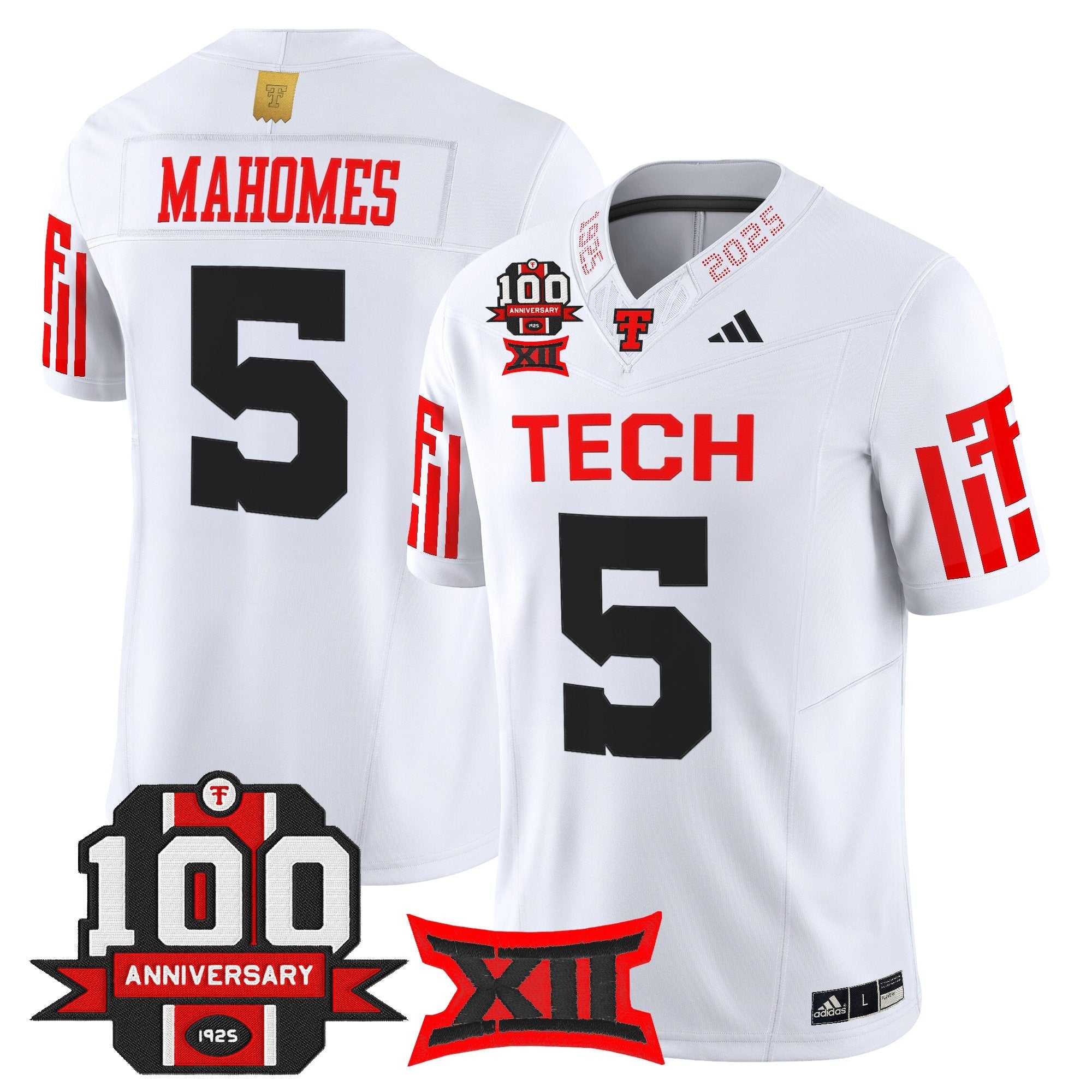 Texas Tech Red Raiders 2025 Vapor Limited Jersey - 100th Anniversary Patch - All Stitched