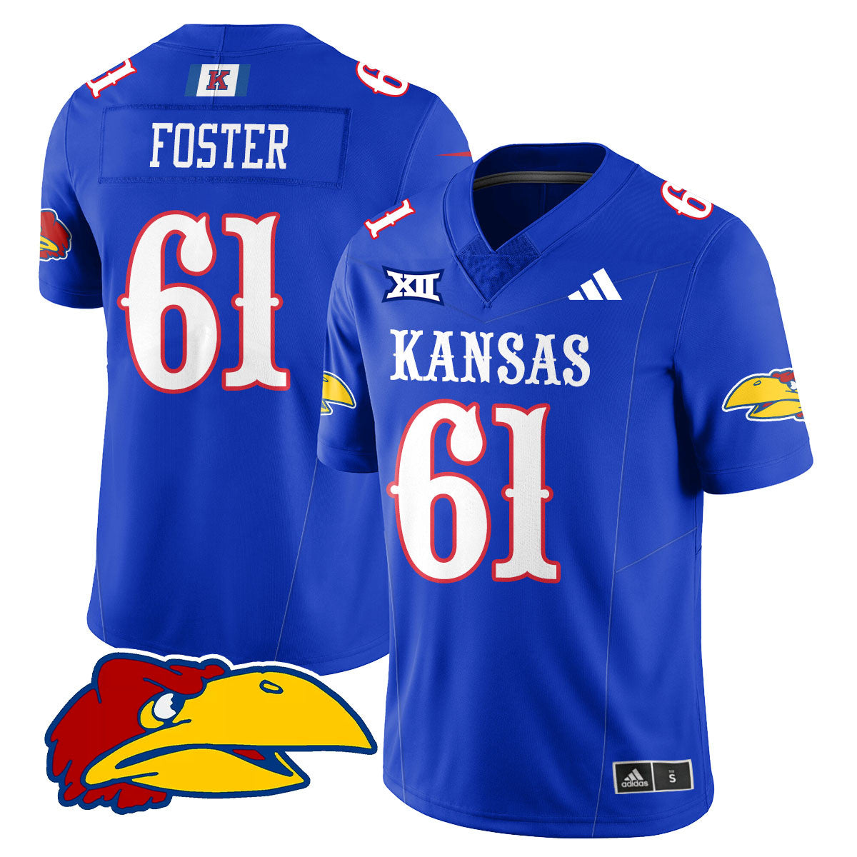 Kansas Jayhawks Football 2025 Limited Jersey - All Stitched