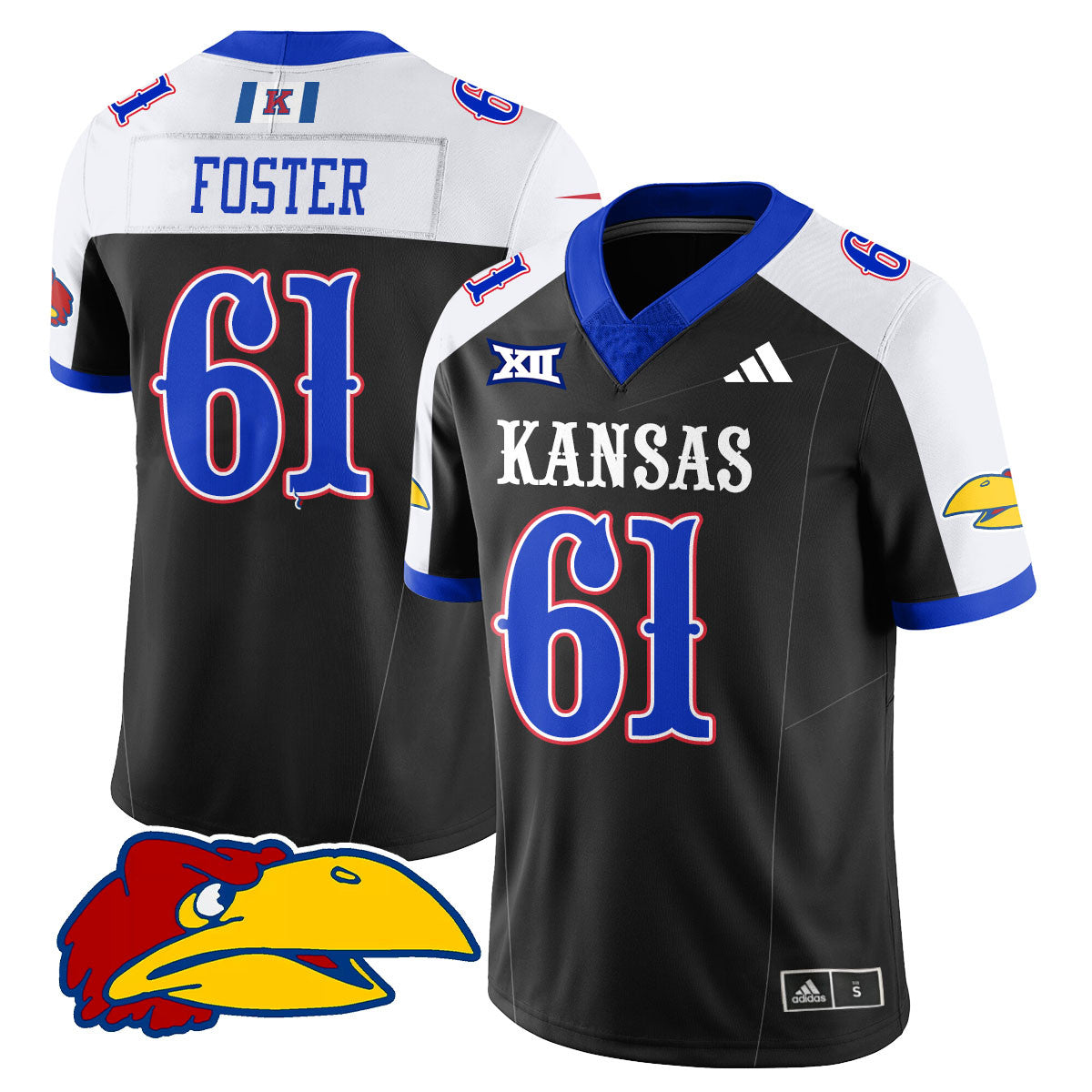 Kansas Jayhawks Football 2025 Limited Jersey - All Stitched