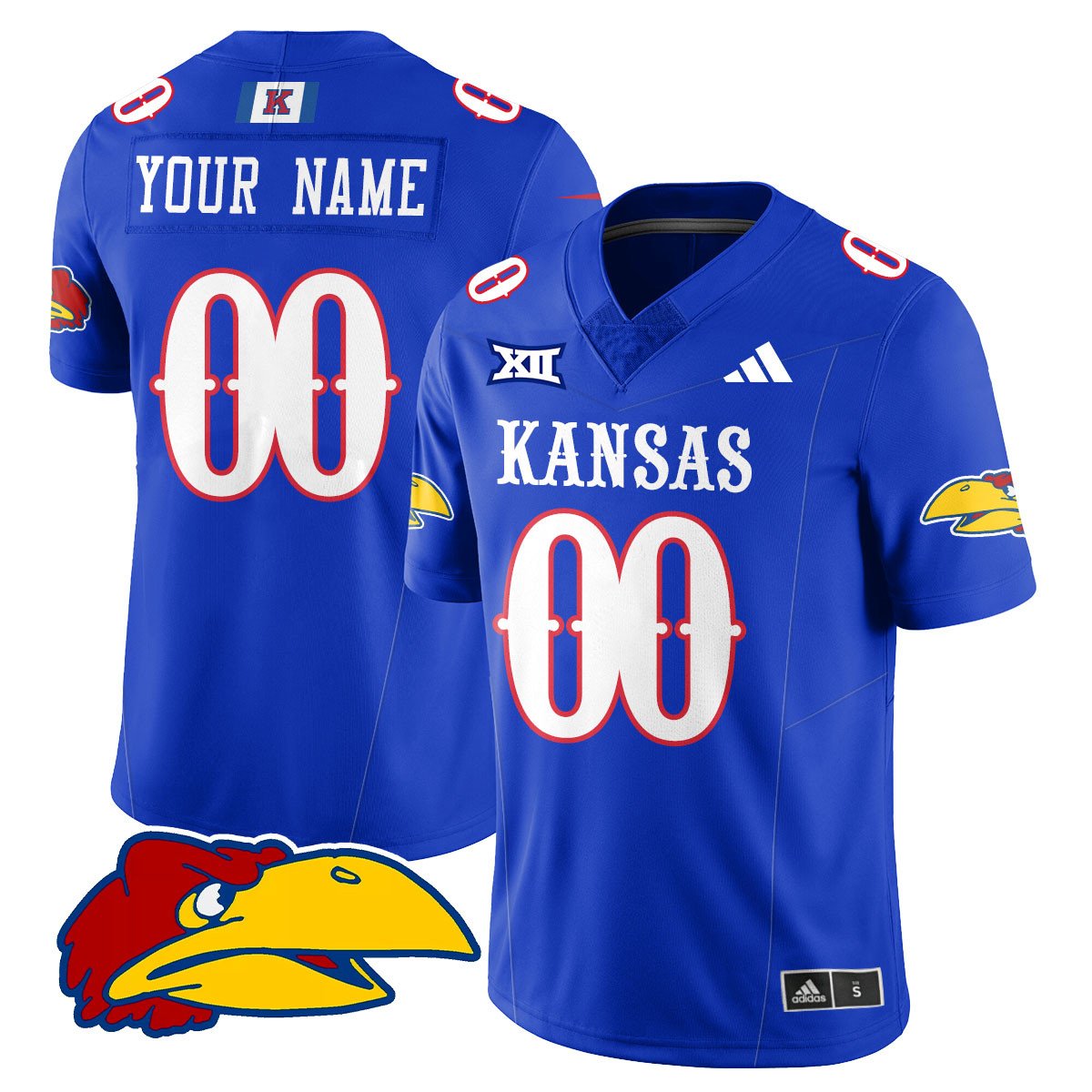 Custom Kansas Jayhawks Football Jersey Name, Number 2025 Limited All Stitched