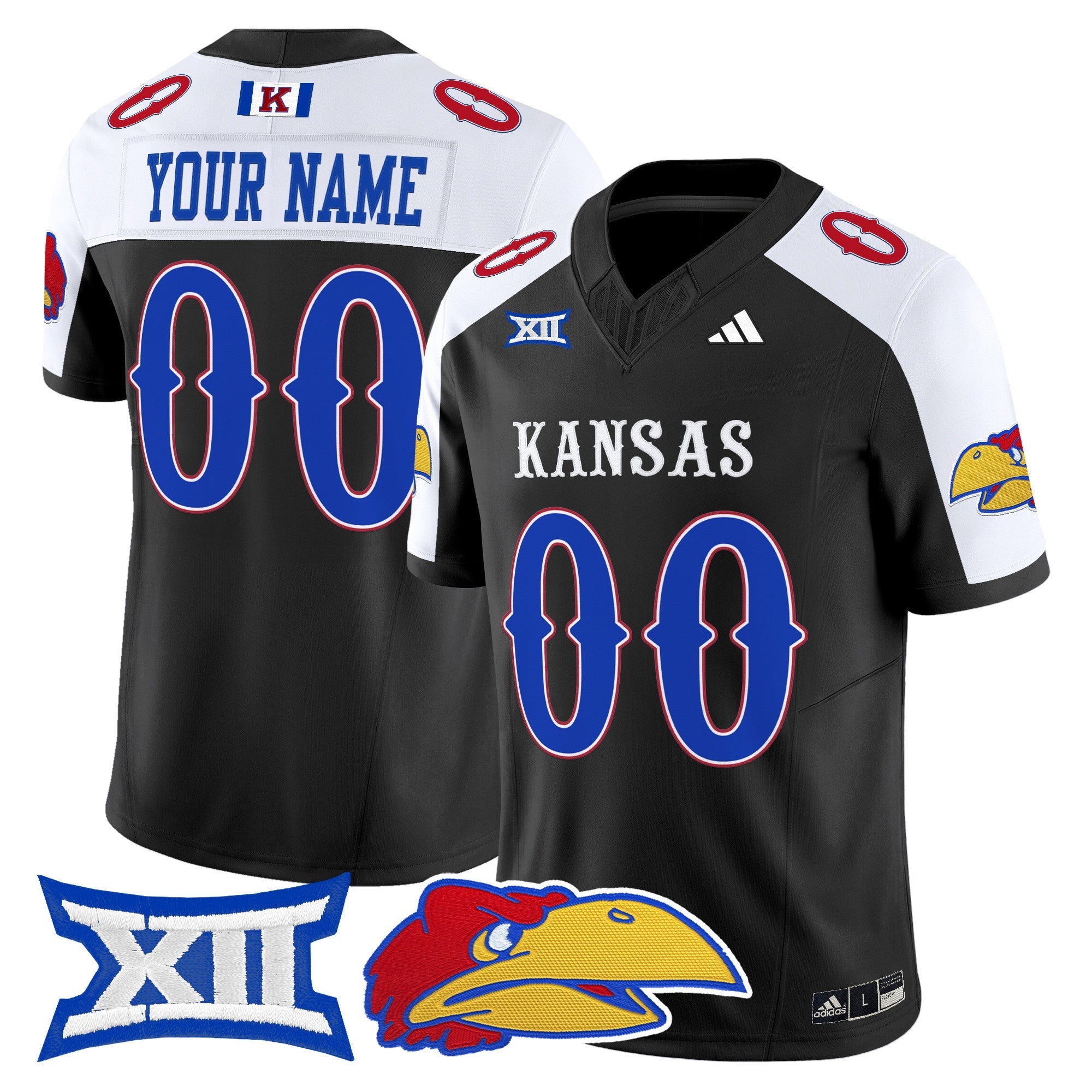 Custom Kansas Jayhawks Jersey Name, Number 2025 Vapor Limited All Stitched