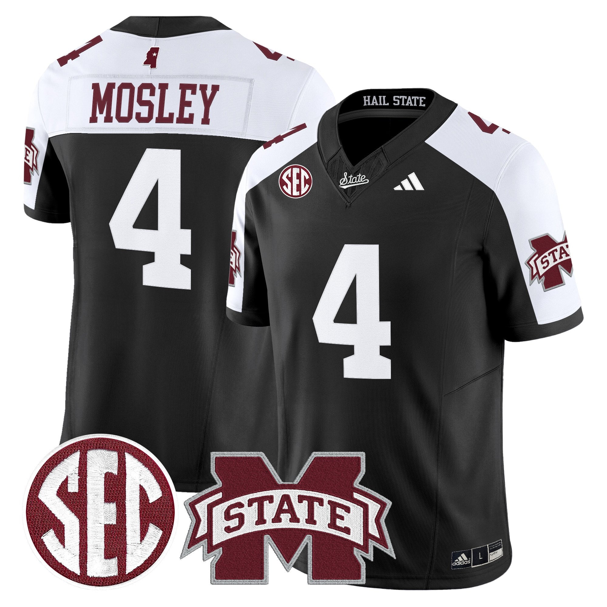 Mississippi State Bulldogs 'Dark Mode' Vapor Limited Jersey - All Stitched