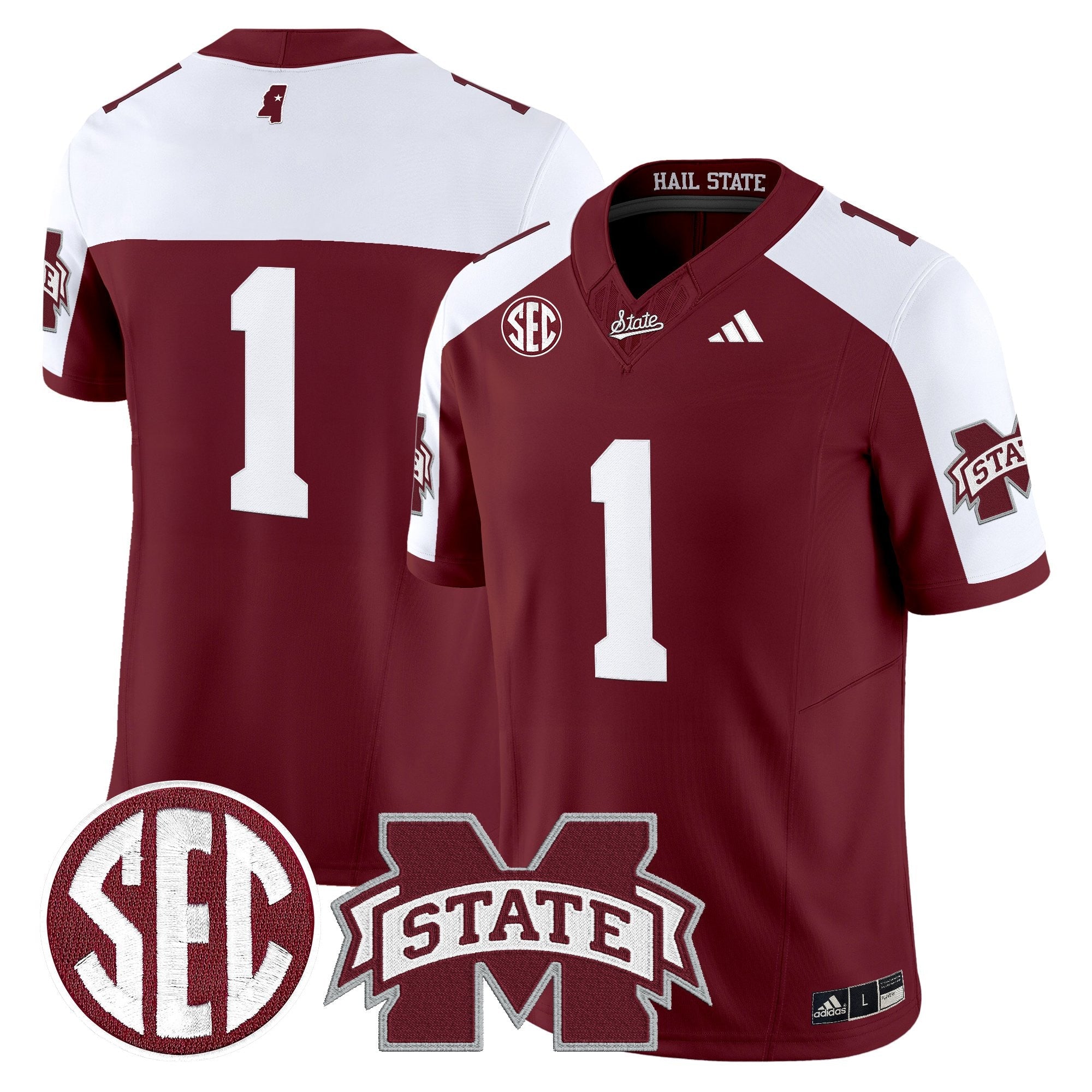 Mississippi State Bulldogs 'Dark Mode' Vapor Limited Jersey - All Stitched