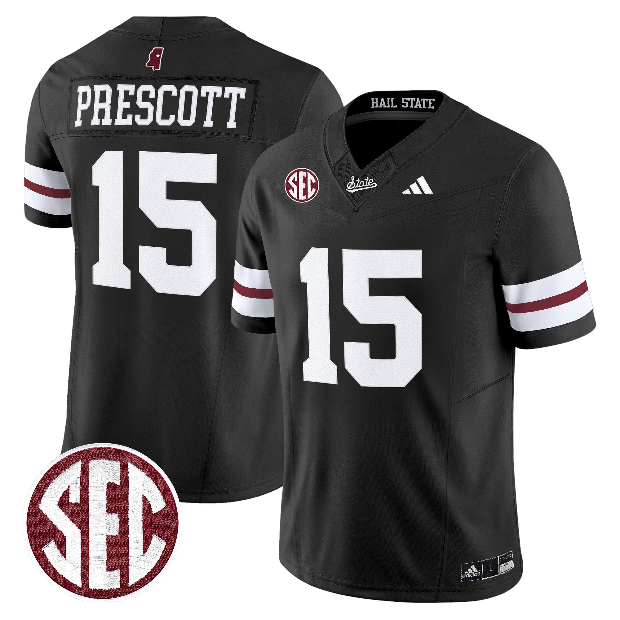 Mississippi State Bulldogs 'Dark Mode' Vapor Limited Jersey - All Stitched