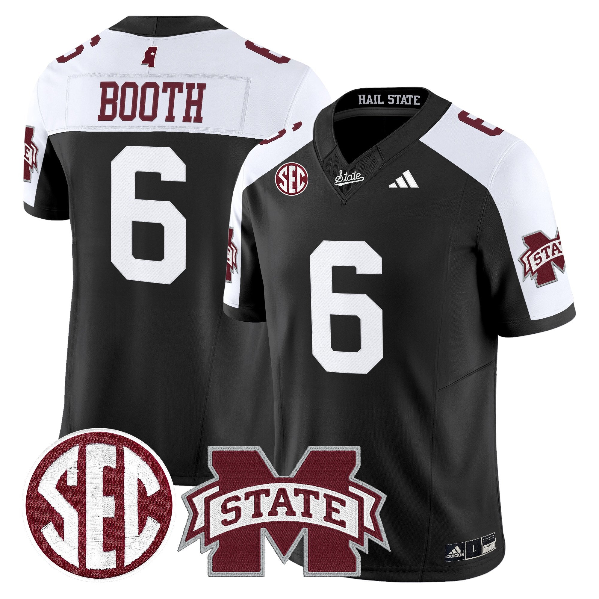 Mississippi State Bulldogs 'Dark Mode' Vapor Limited Jersey - All Stitched