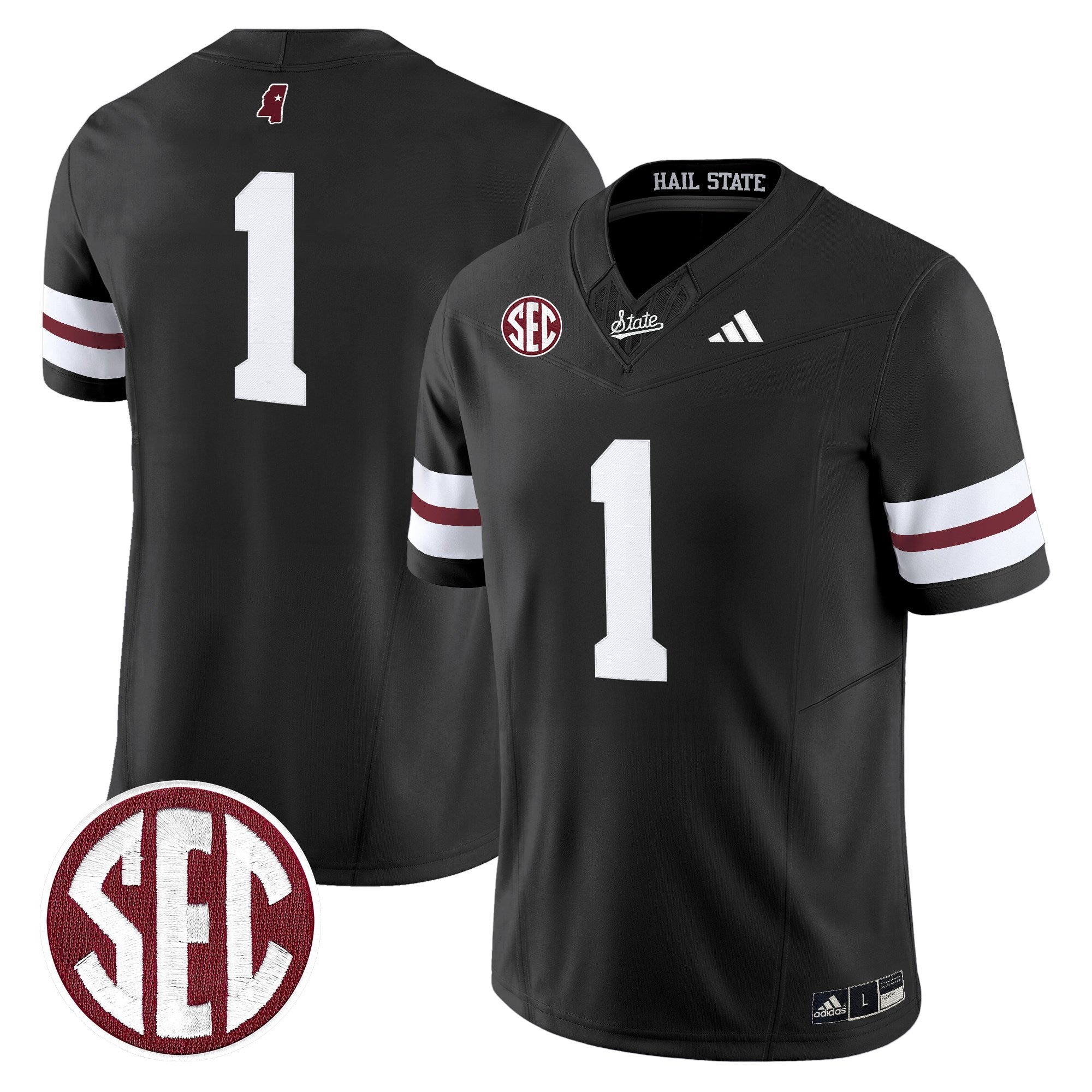 Mississippi State Bulldogs 'Dark Mode' Vapor Limited Jersey - All Stitched