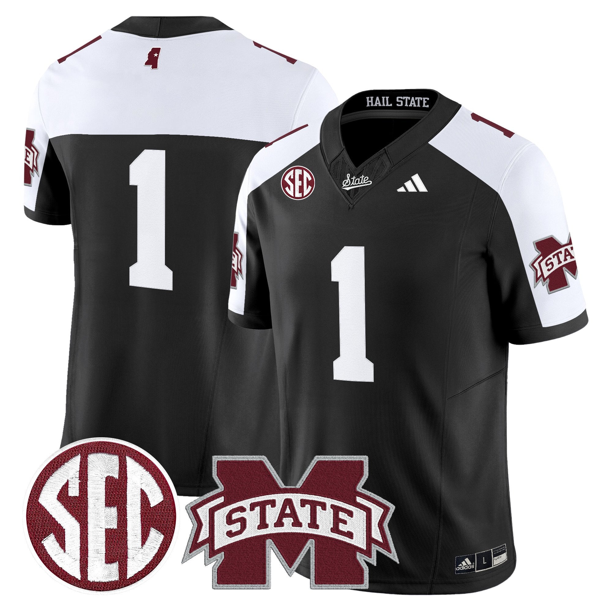 Mississippi State Bulldogs 'Dark Mode' Vapor Limited Jersey - All Stitched