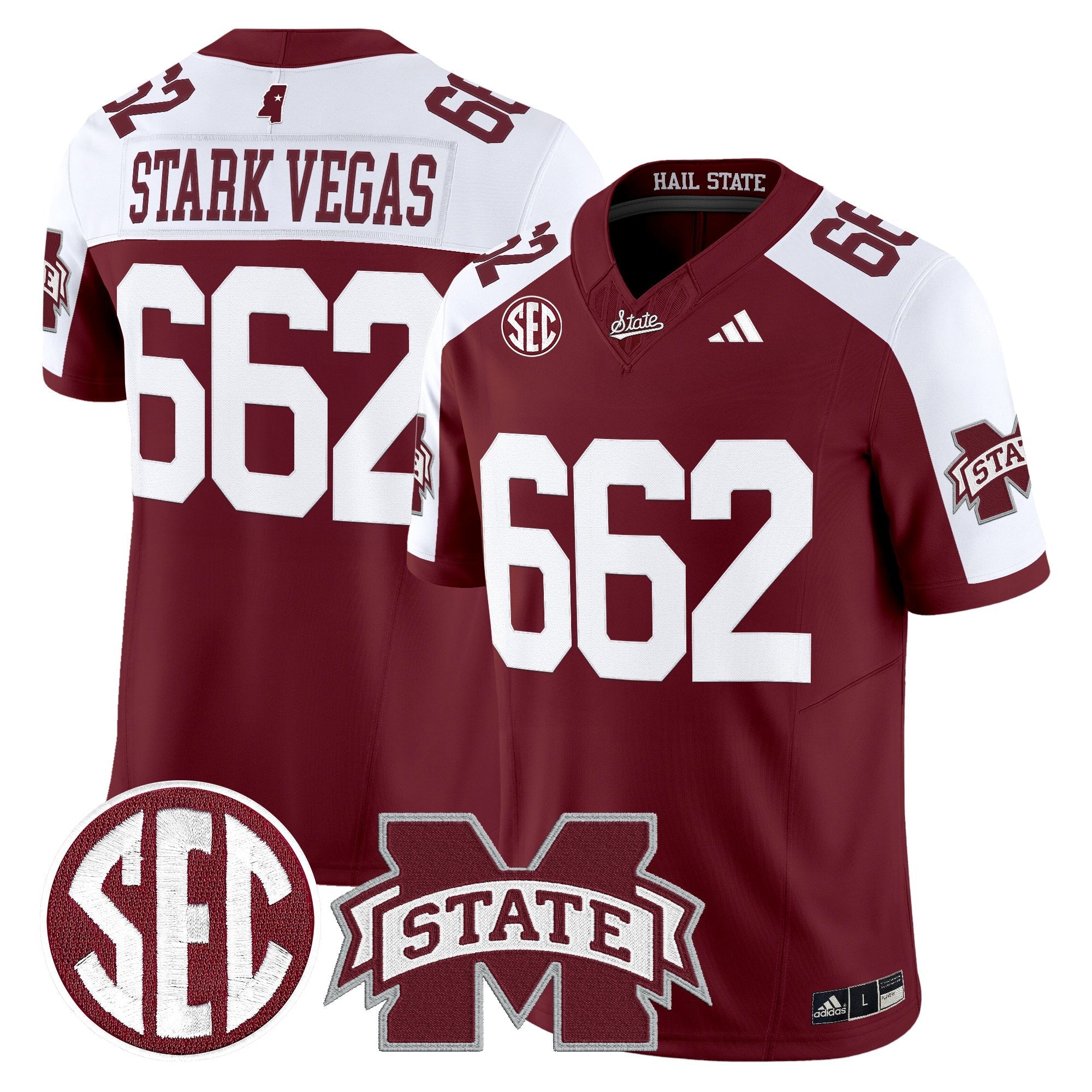 Mississippi State Bulldogs 'Dark Mode' Vapor Limited Jersey - All Stitched