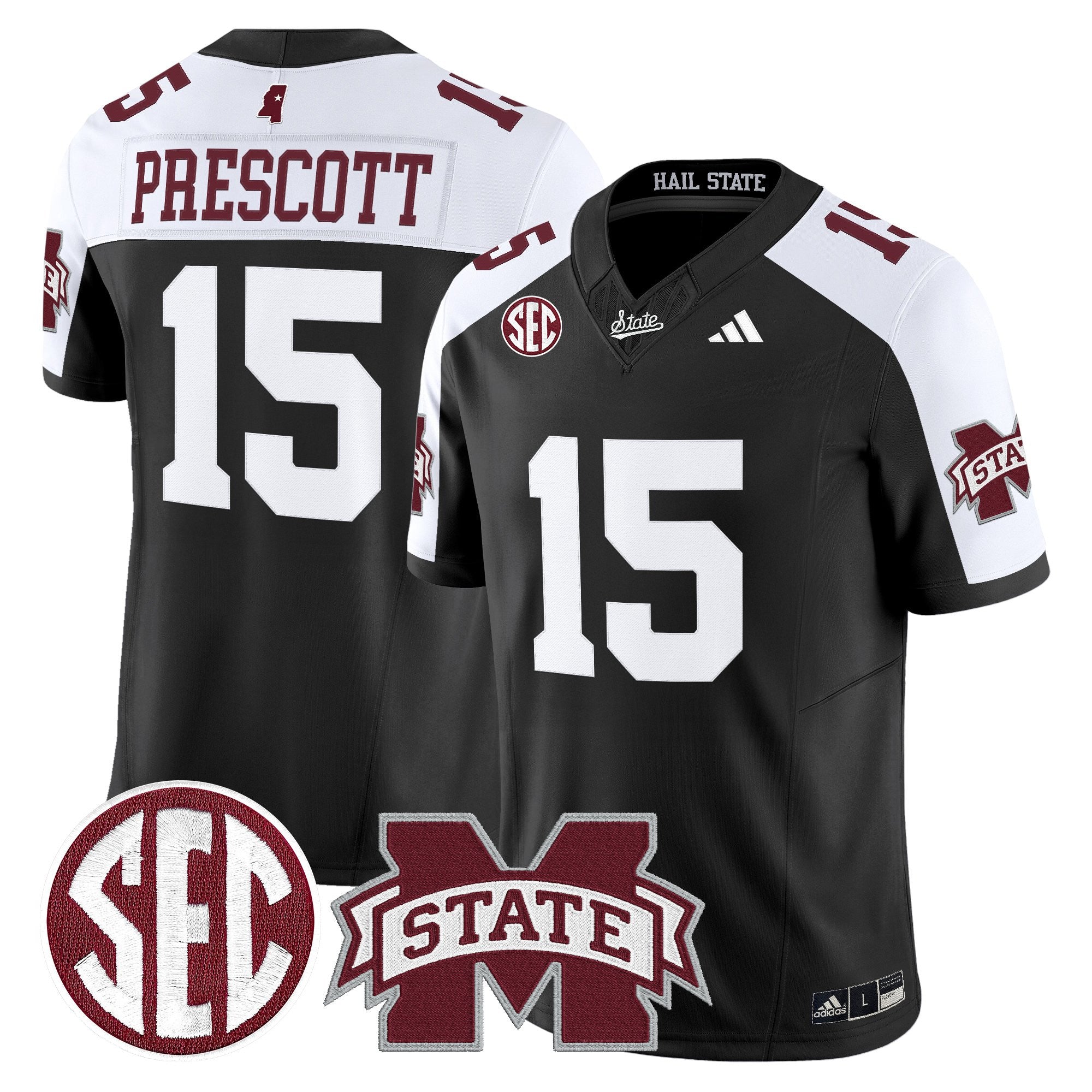 Mississippi State Bulldogs 'Dark Mode' Vapor Limited Jersey - All Stitched