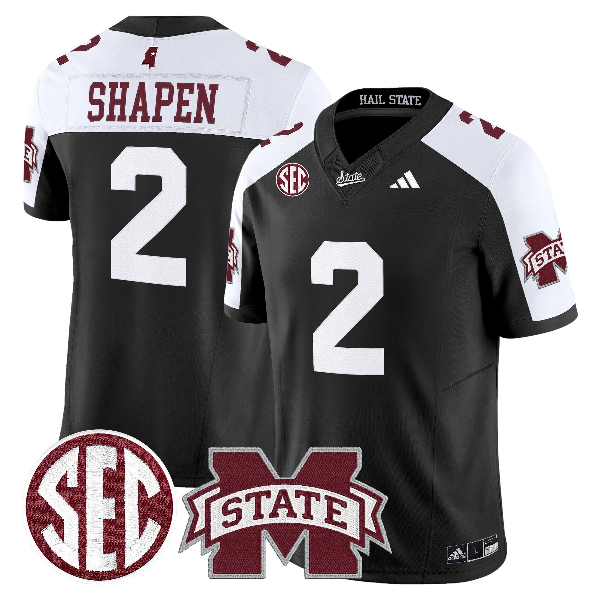 Mississippi State Bulldogs 'Dark Mode' Vapor Limited Jersey - All Stitched