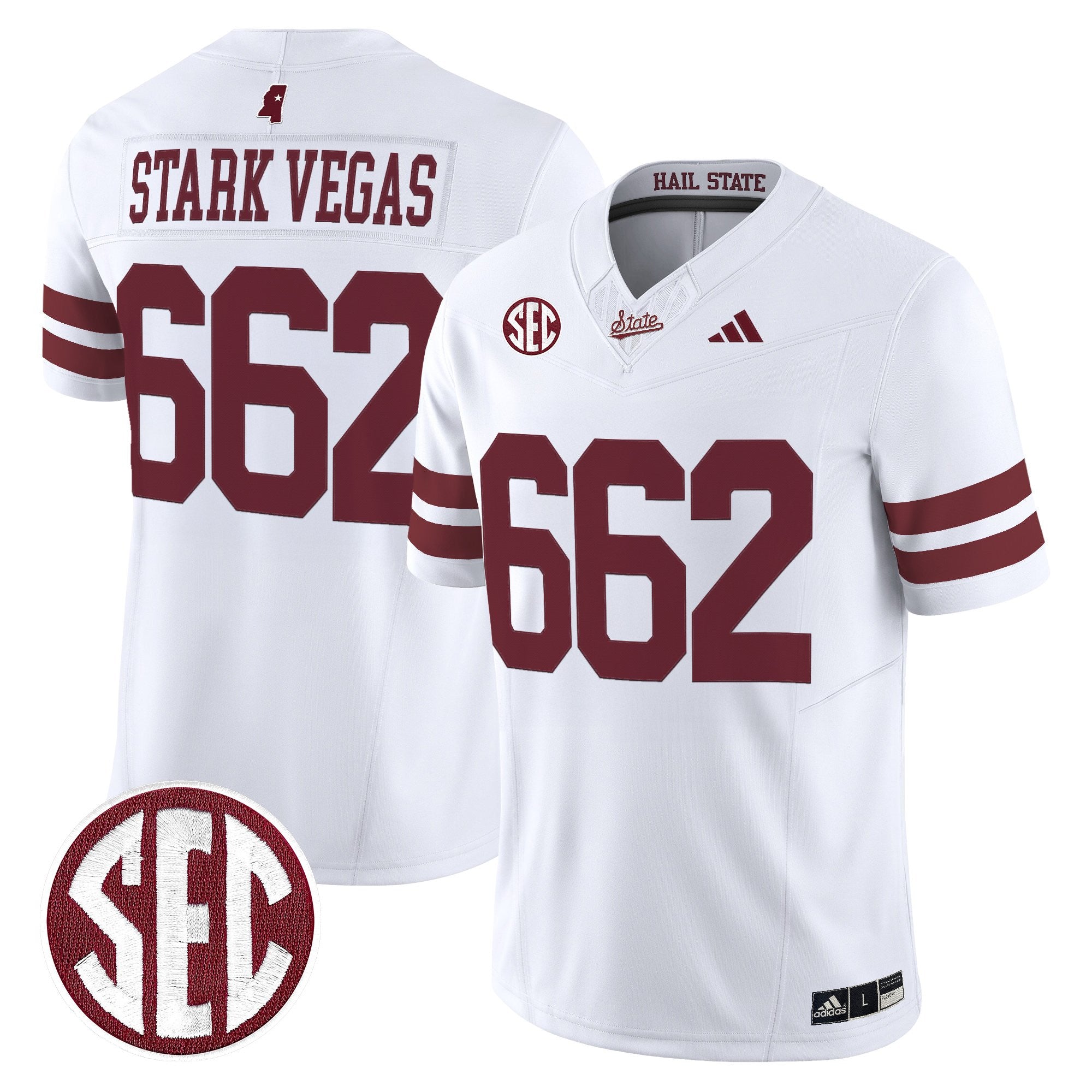 Mississippi State Bulldogs 'Dark Mode' Vapor Limited Jersey - All Stitched