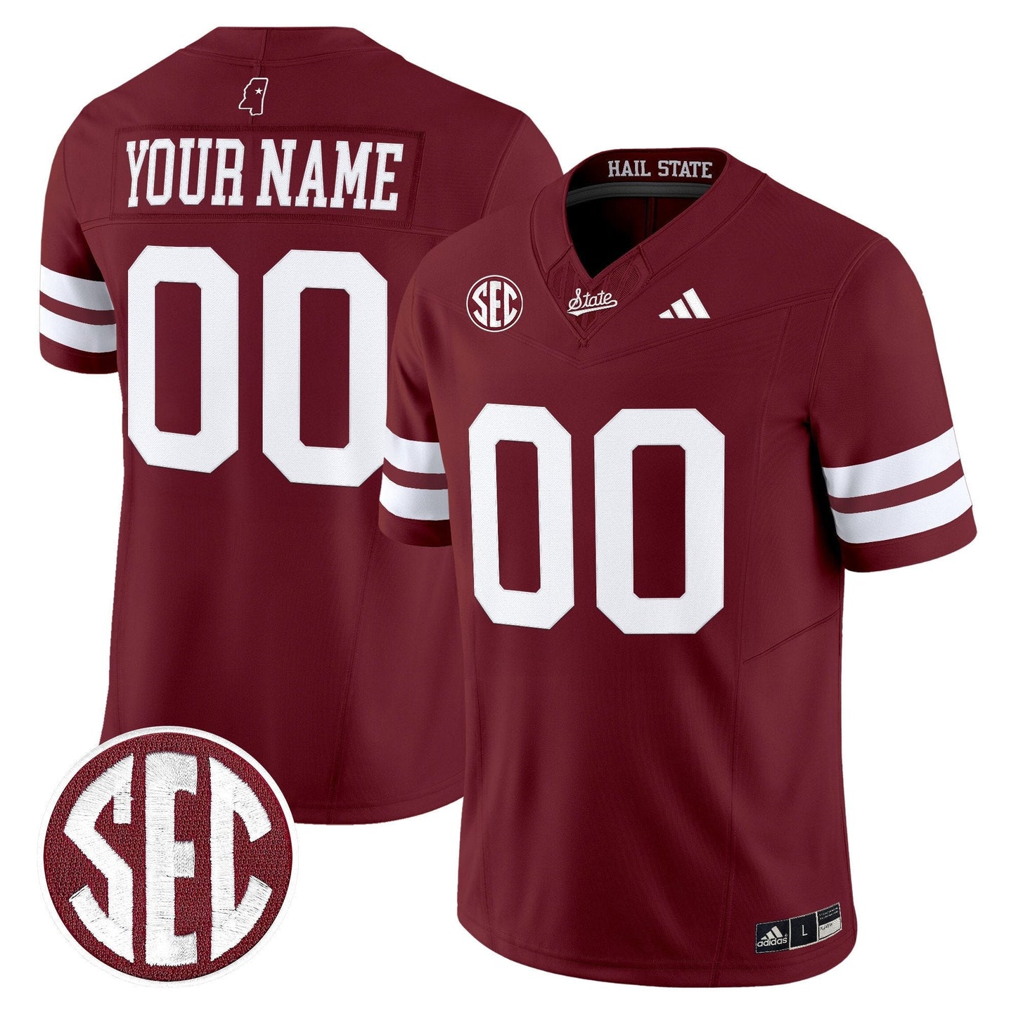 Custom Mississippi State Bulldogs Jersey 'Dark Mode' Vapor Limited Stitched All Colors