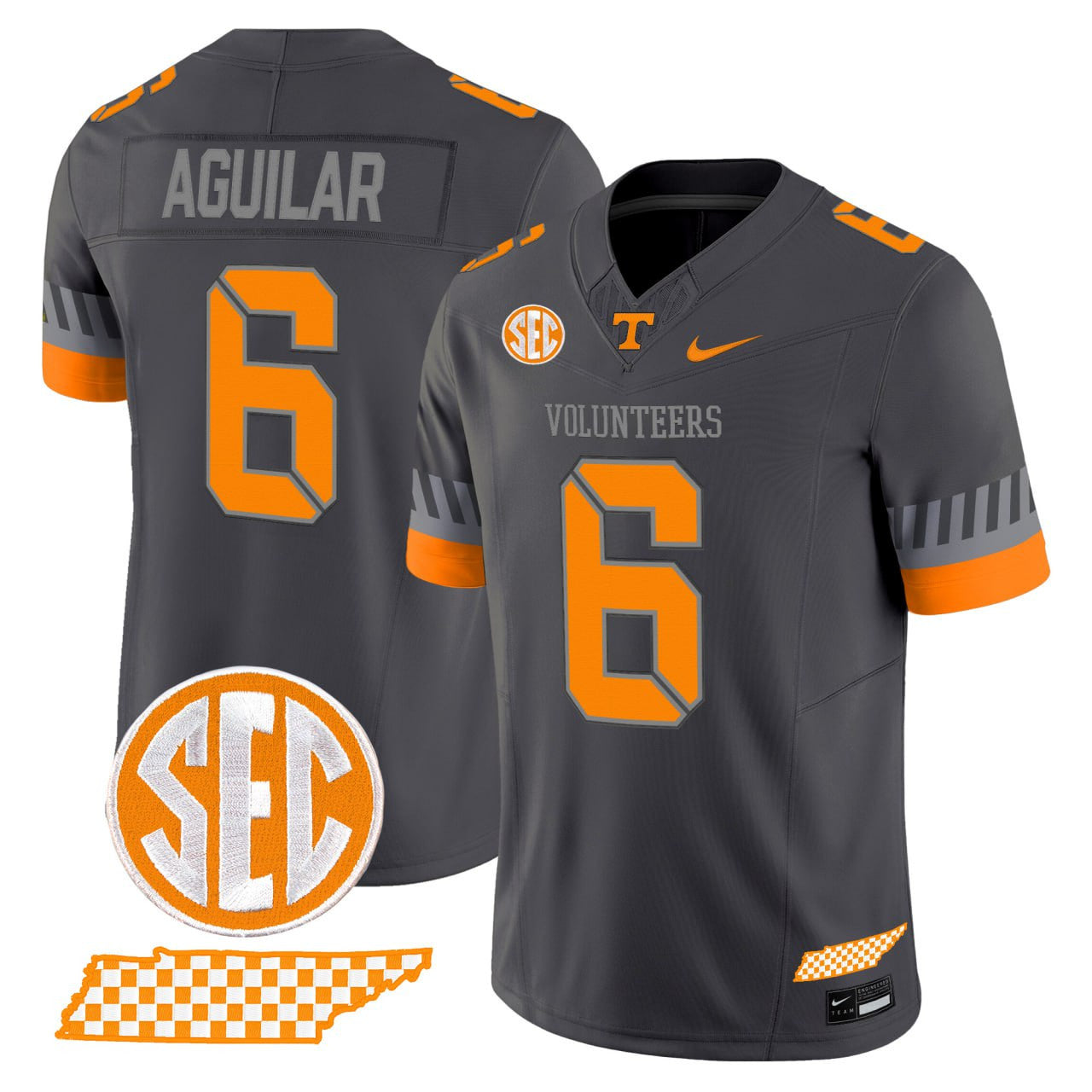 Tennessee Volunteers 2025 'Smokey Grey Series' Vapor Limited Jersey V2 - All Stitched
