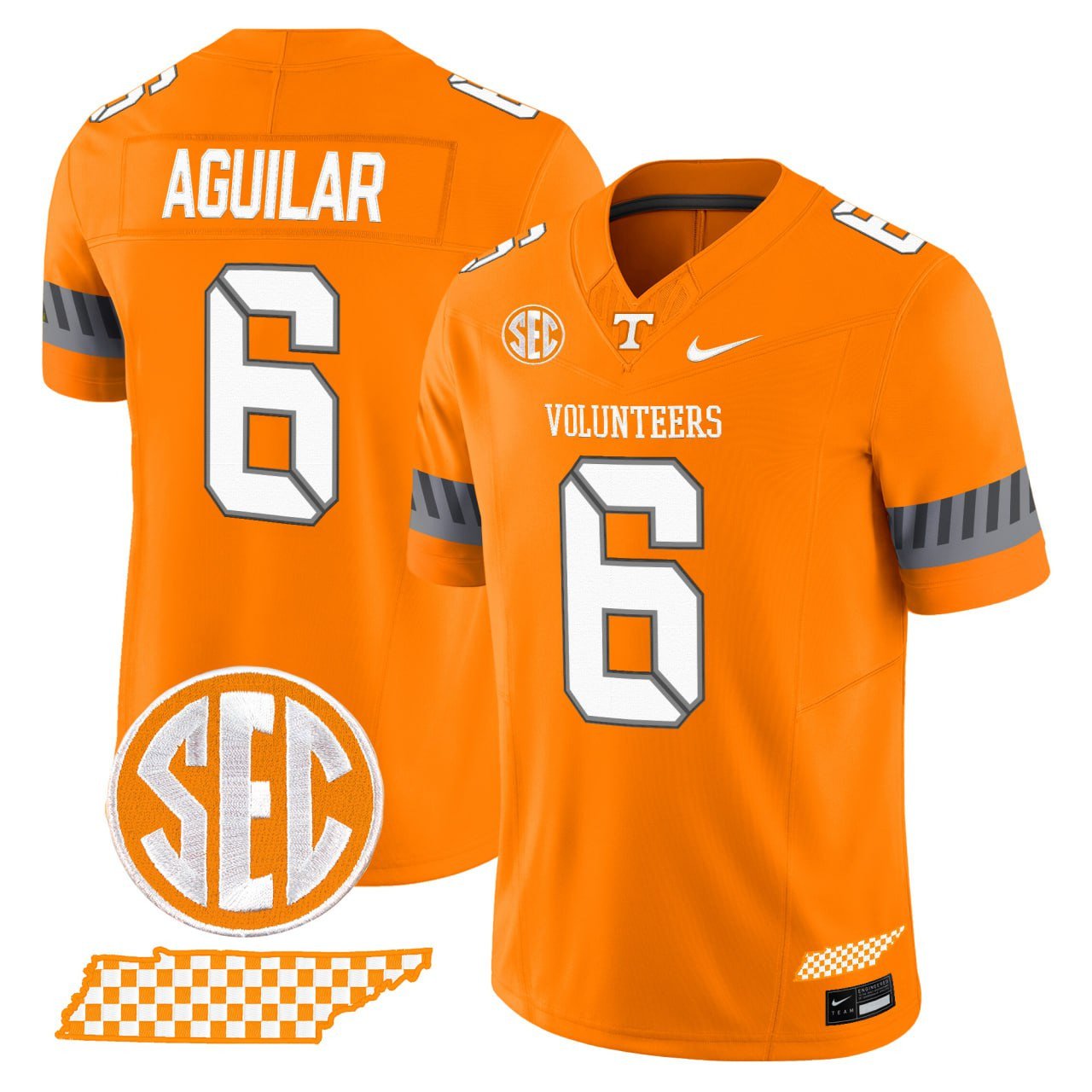 Tennessee Volunteers 2025 'Smokey Grey Series' Vapor Limited Jersey V2 - All Stitched