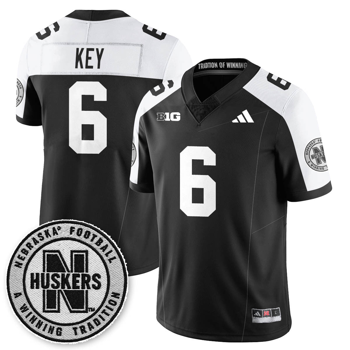 Nebraska Football 2025 "Blackout" Jersey - All Stitched