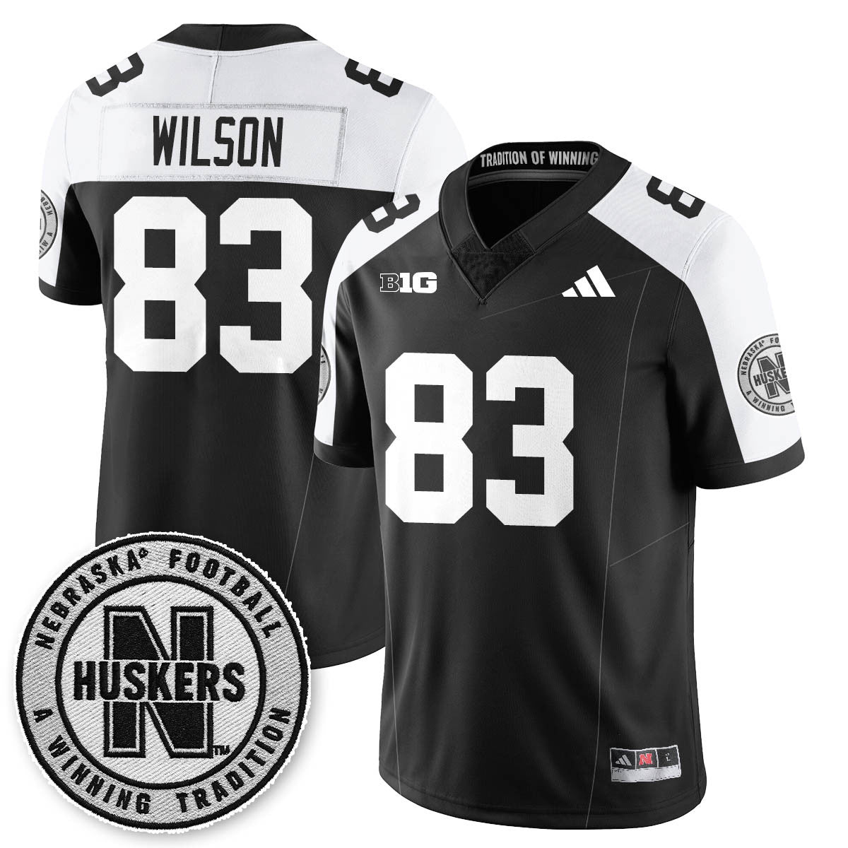 Nebraska Football 2025 "Blackout" Jersey - All Stitched