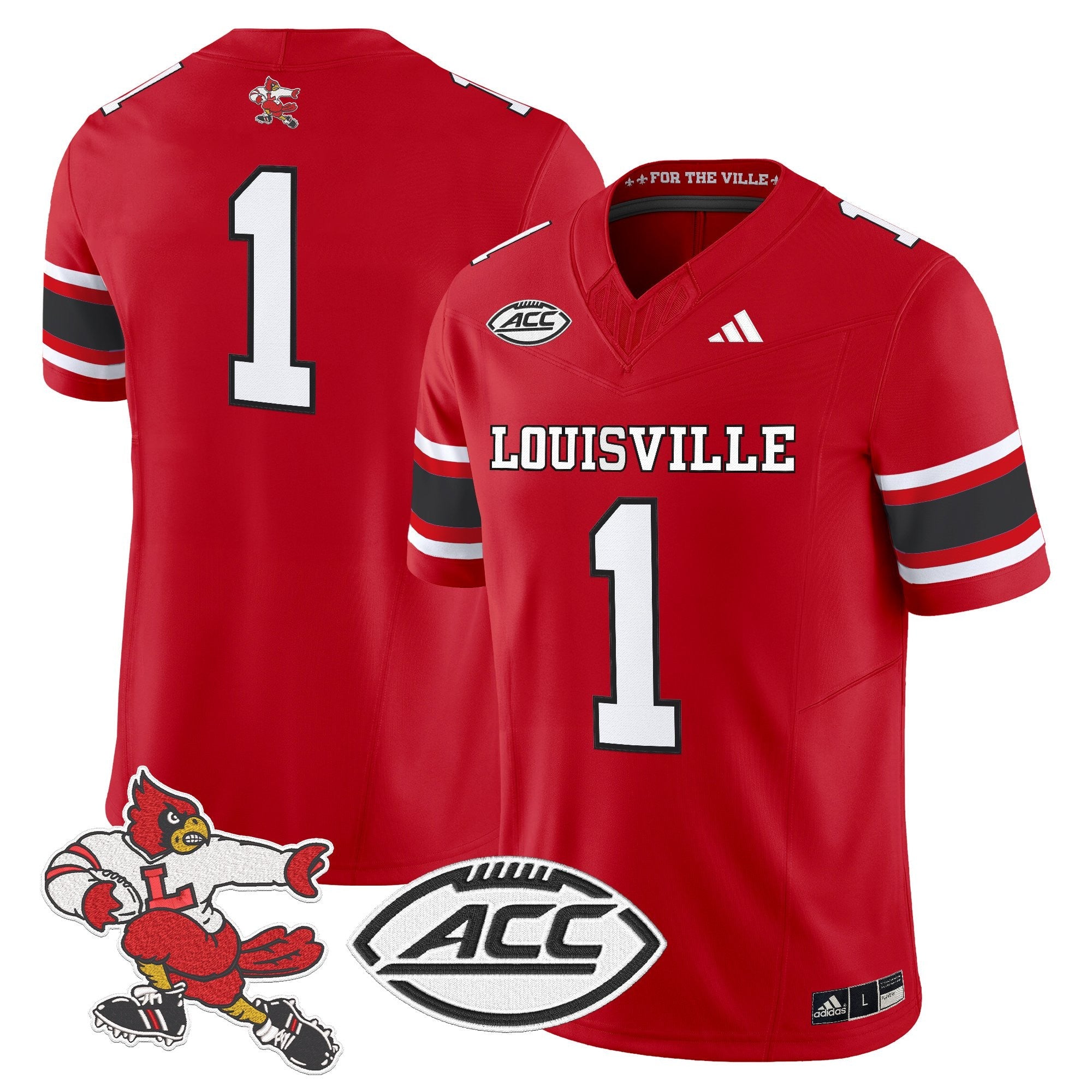 Louisville Cardinals '1980s Throwback' Vapor Limited Jersey - All Stitched