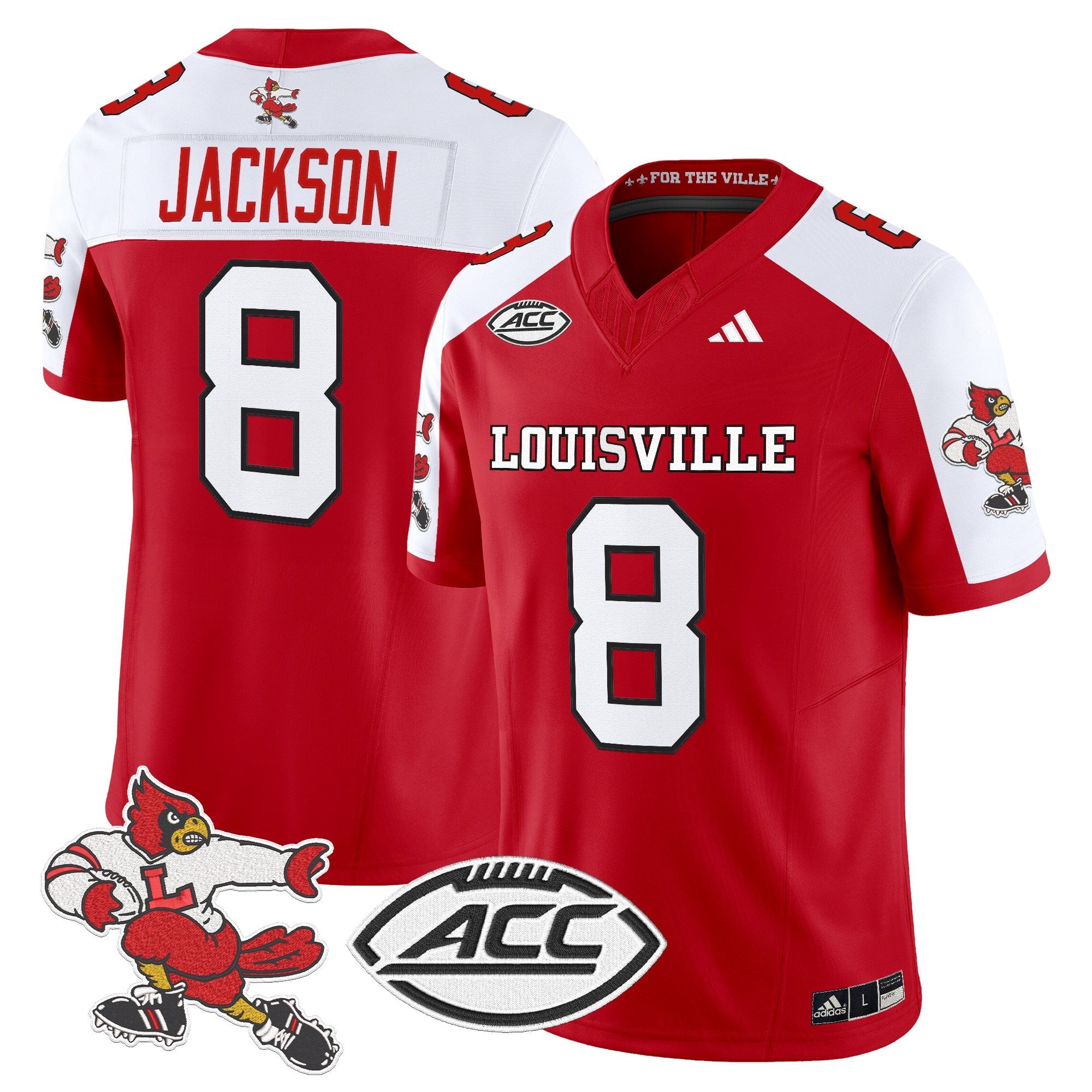 Louisville Cardinals '1980s Throwback' Vapor Limited Jersey - All Stitched